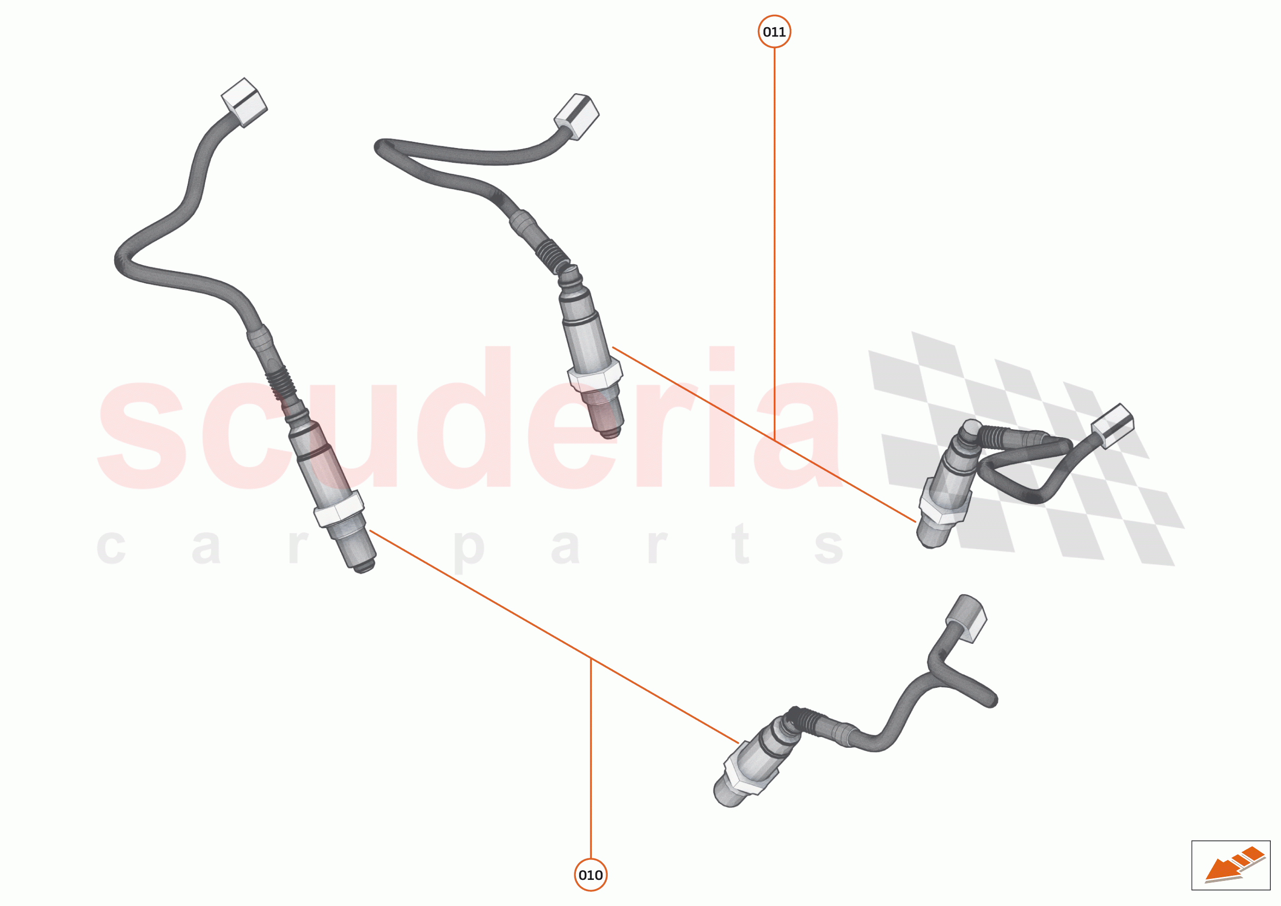 30 - EXHAUST - 30.3 - LAMBDA SENSORS of McLaren McLaren GT