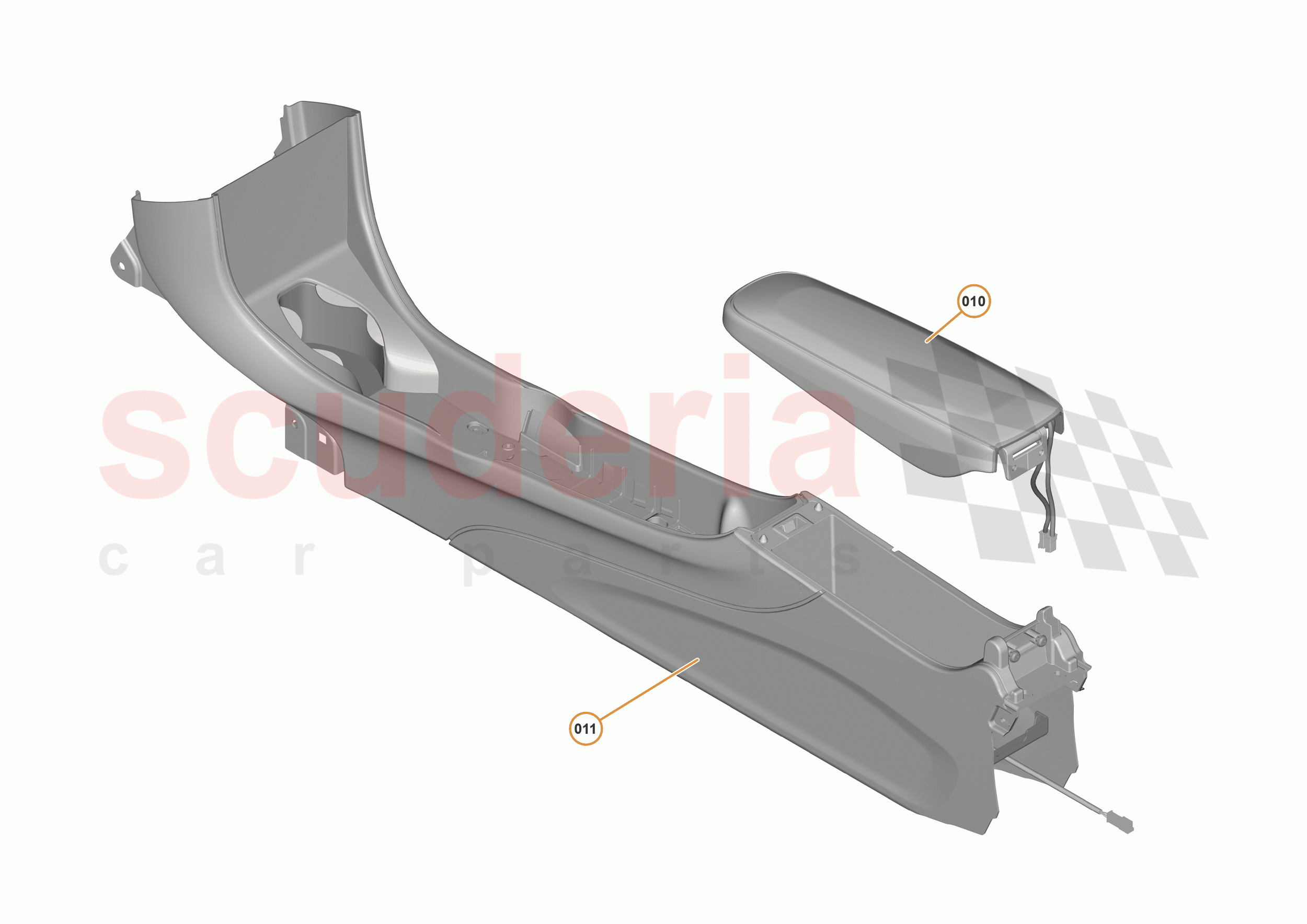 47 - INTERIOR SYSTEMS - 47.7 - TUNNEL CONSOLE ASSEMBLY of McLaren McLaren 570S Coupe