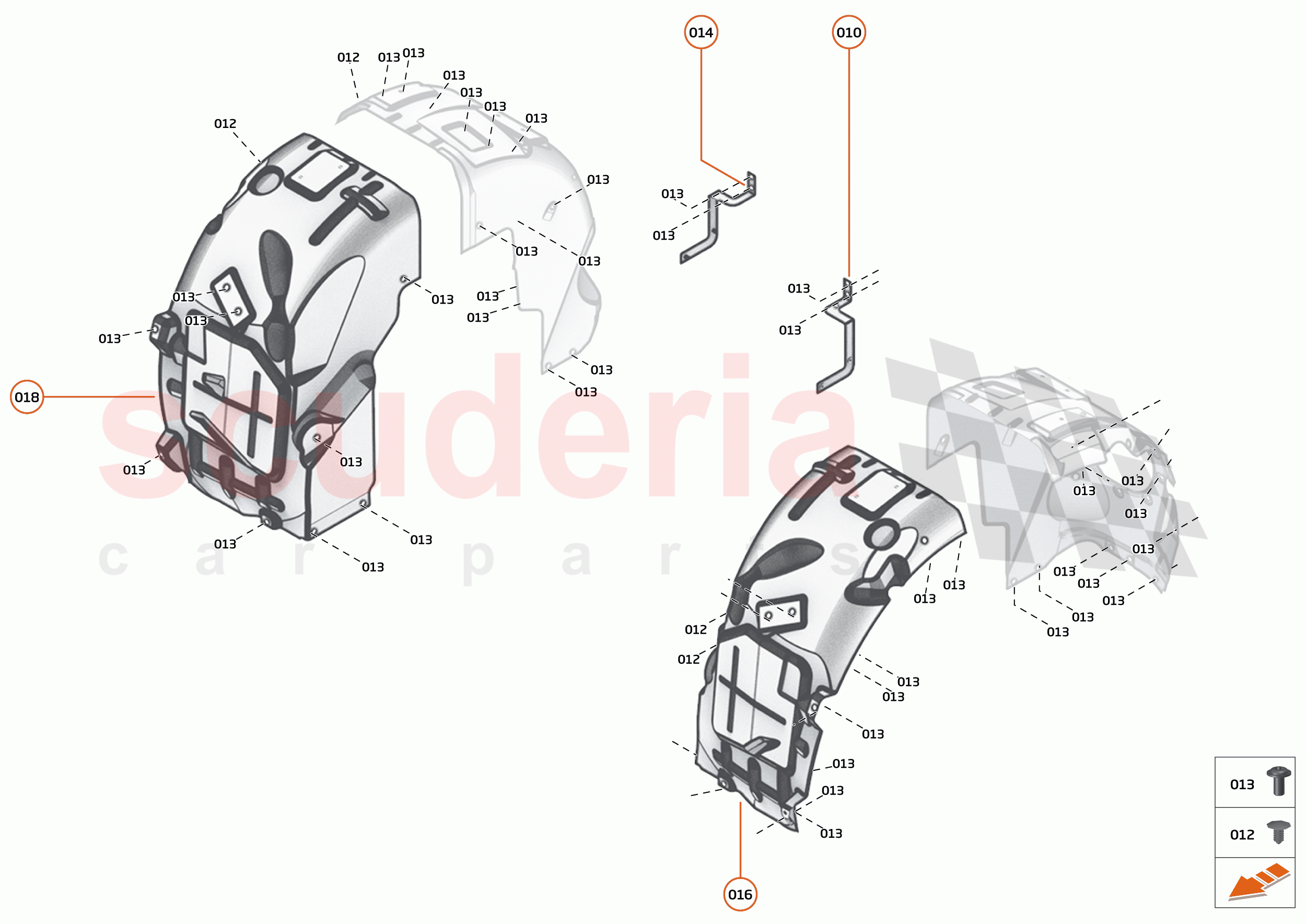 15 - LINERS AND NVH - 15.2 - REAR WHEELARCH LINERS of McLaren McLaren 600LT Spider