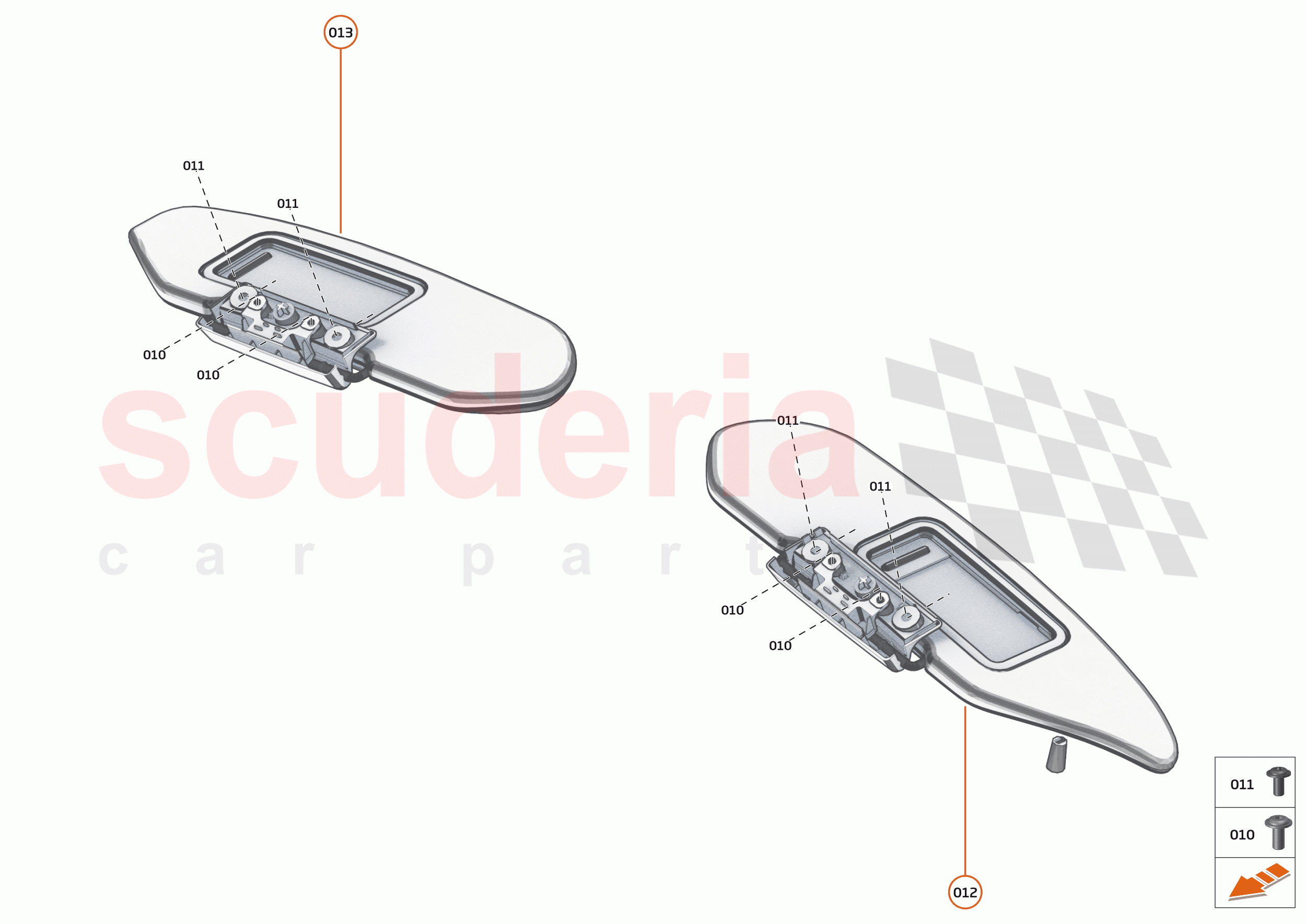 42 - INTERIOR SYSTEMS - 42.9 - SUNVISOR of McLaren McLaren Elva