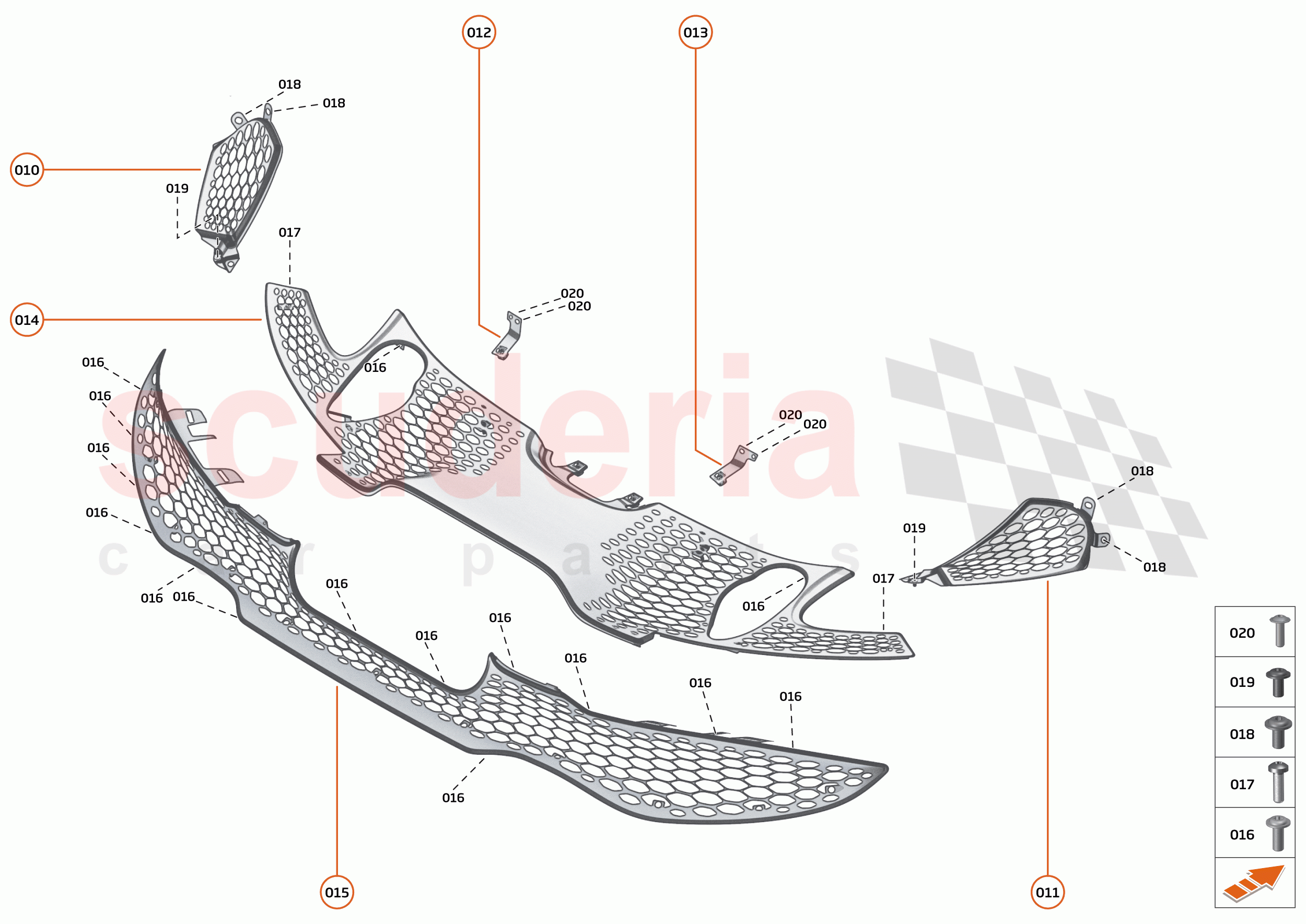 10 - EXTERIOR ORNAMENTATION - 10.7 - REAR FINISHERS AND GRILLES of McLaren McLaren 765LT