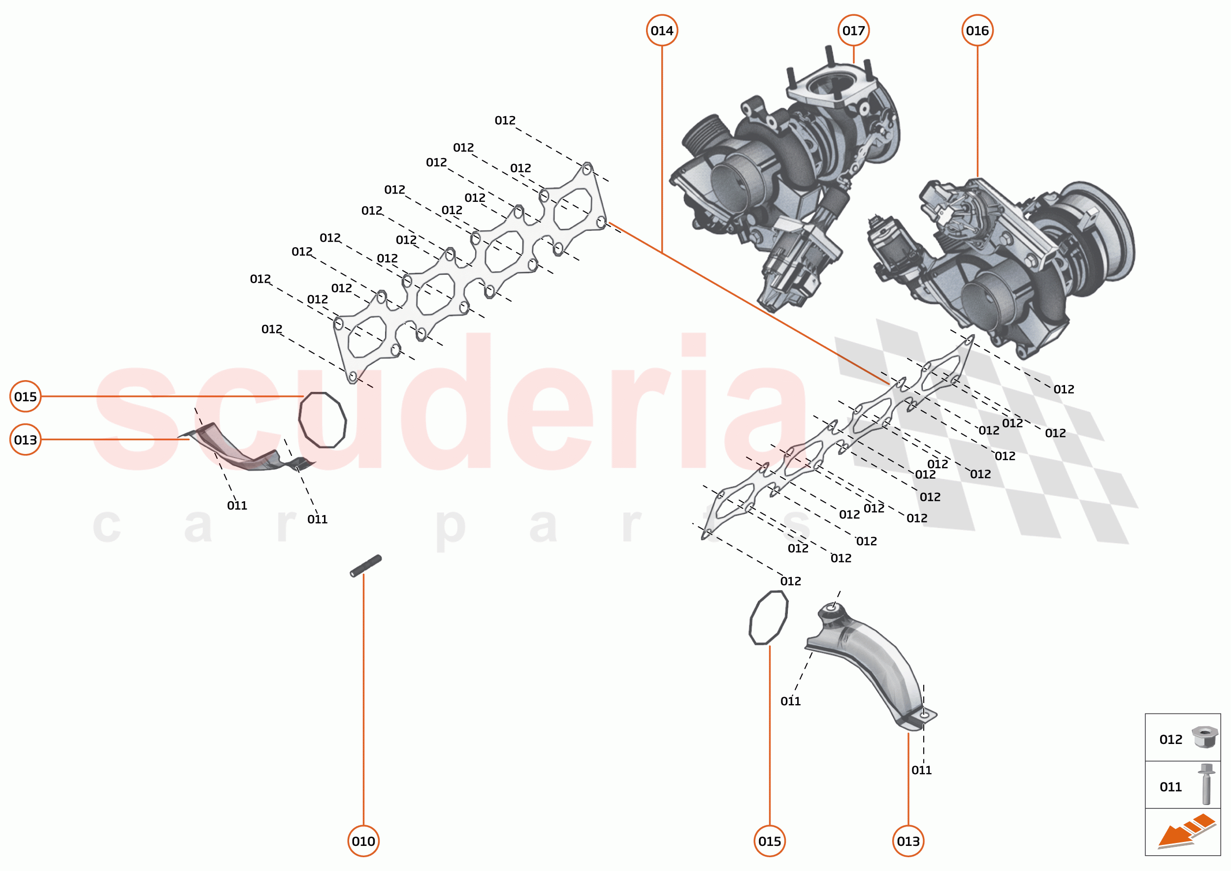 22 - ENGINE - 22.4 - EXHAUST MANIFOLD & TURBOCHARGERS of McLaren McLaren GT