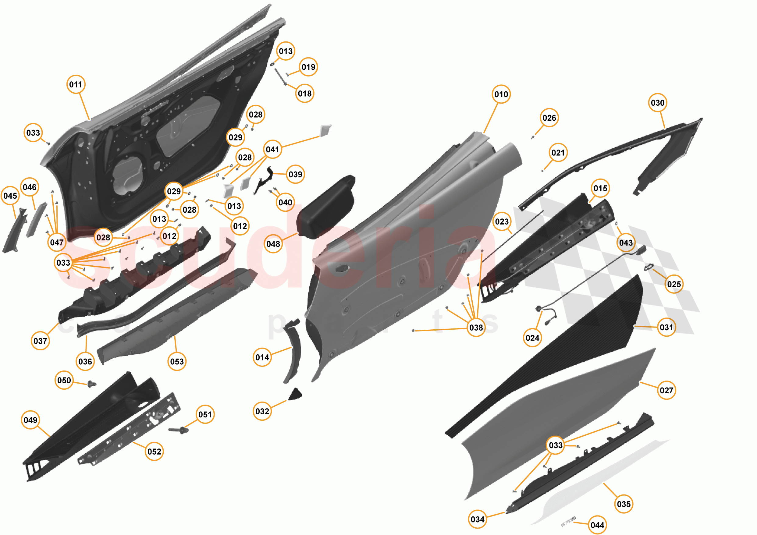 6 - CLOSURES - 6.4 - DOOR STRUCTURE of McLaren McLaren 570S Spider