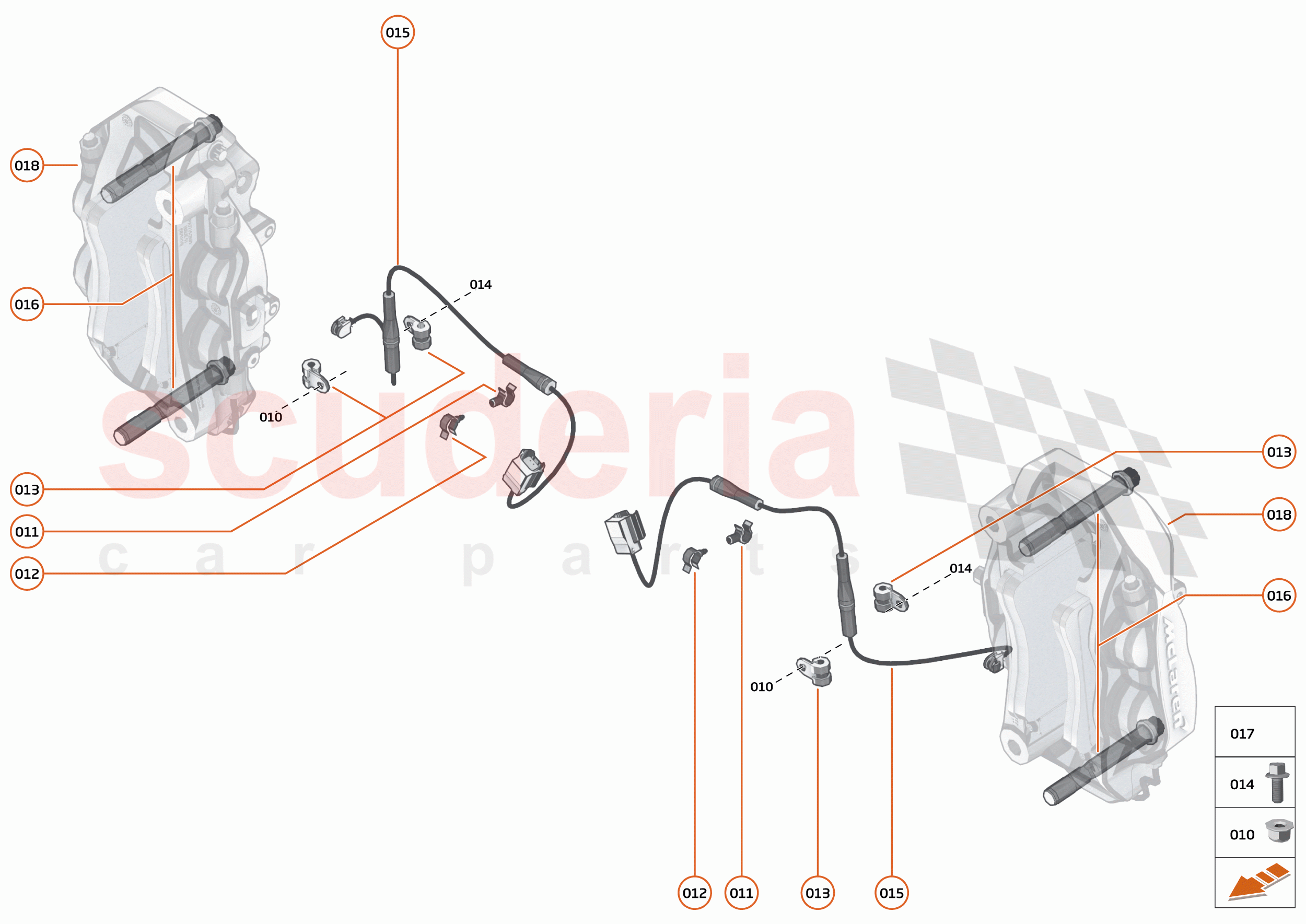 23 - BRAKES - REAR - 23.2 - BRAKE CALIPERS REAR of McLaren McLaren 600LT