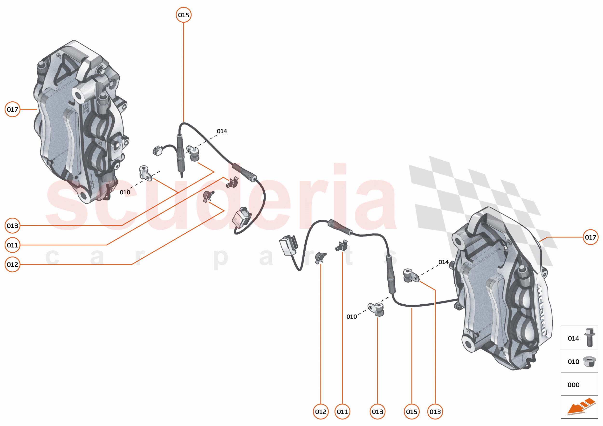 21 - BRAKES - FRONT - 21.2 - BRAKE CALIPERS FRONT of McLaren McLaren 620R