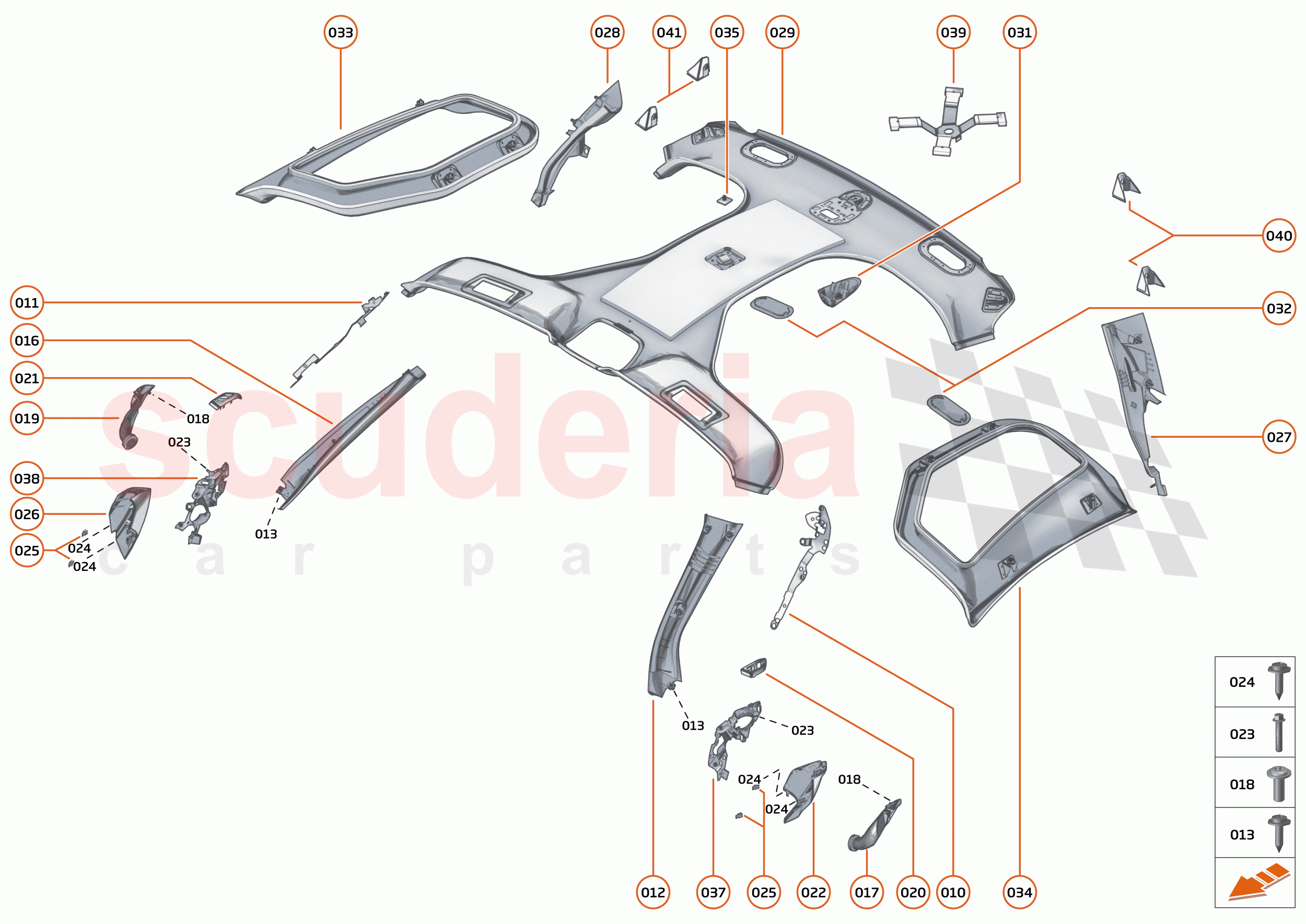 48 - INTERIOR SYSTEMS - 48.10 - UPPER TRIM of McLaren McLaren 750S Coupe