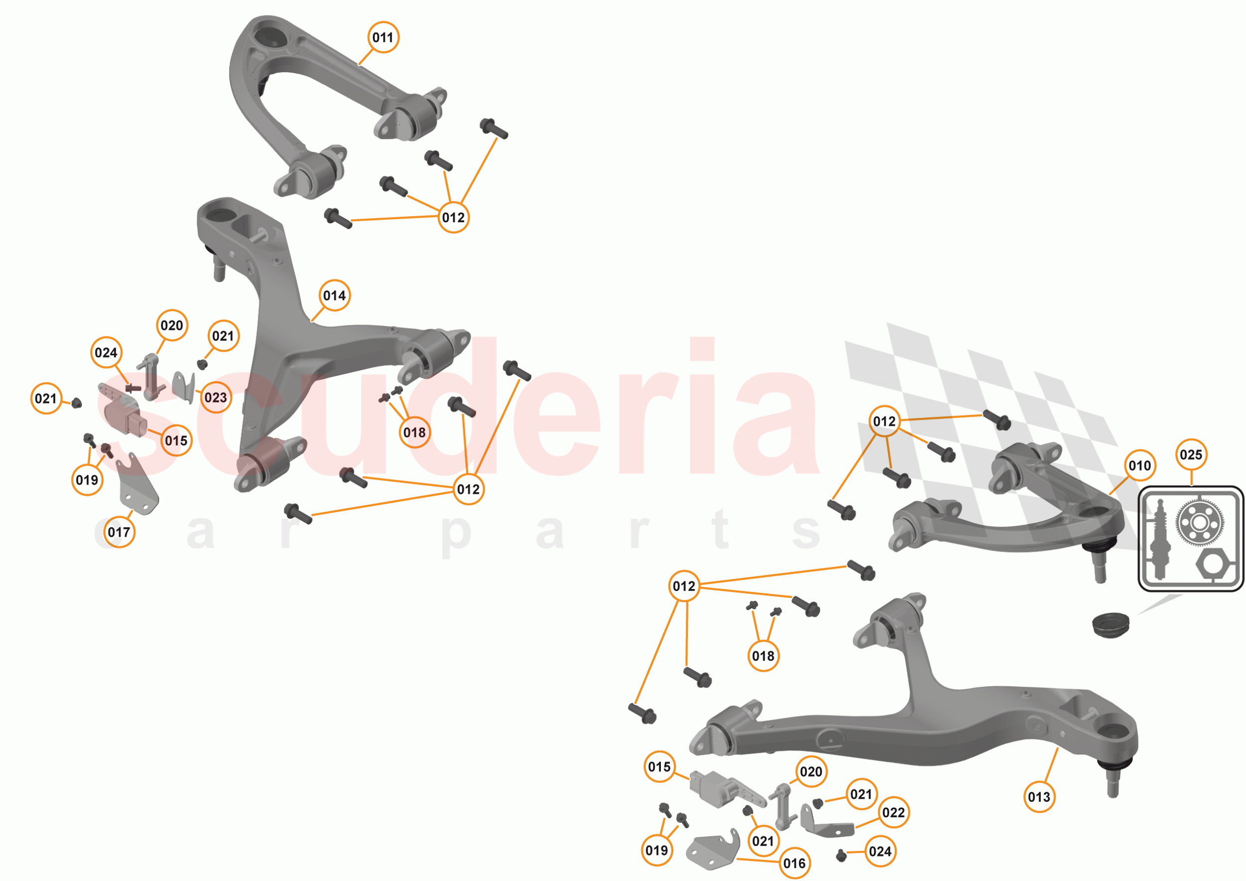 16 - SUSPENSION - FRONT - 16.3 - TRANSVERSE LINKS FRONT of McLaren McLaren 540C Coupe