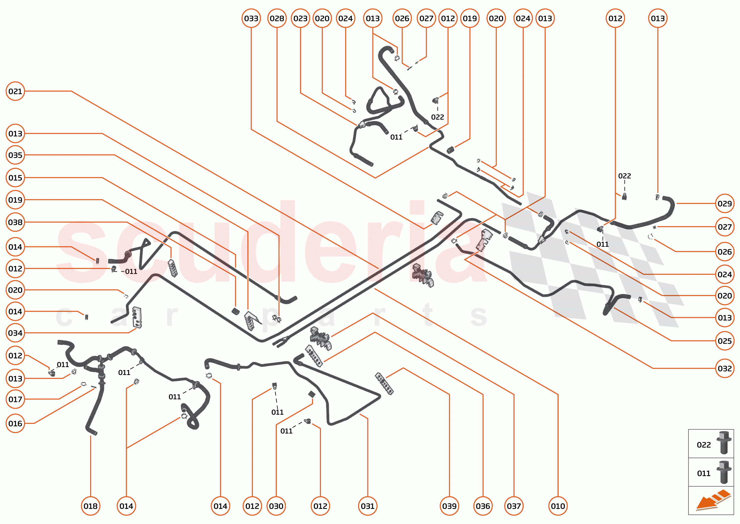 32 - COOLING SYSTEM - 32.4 - LOW TEMPERATURE CIRCUIT & PIPES of McLaren McLaren GT