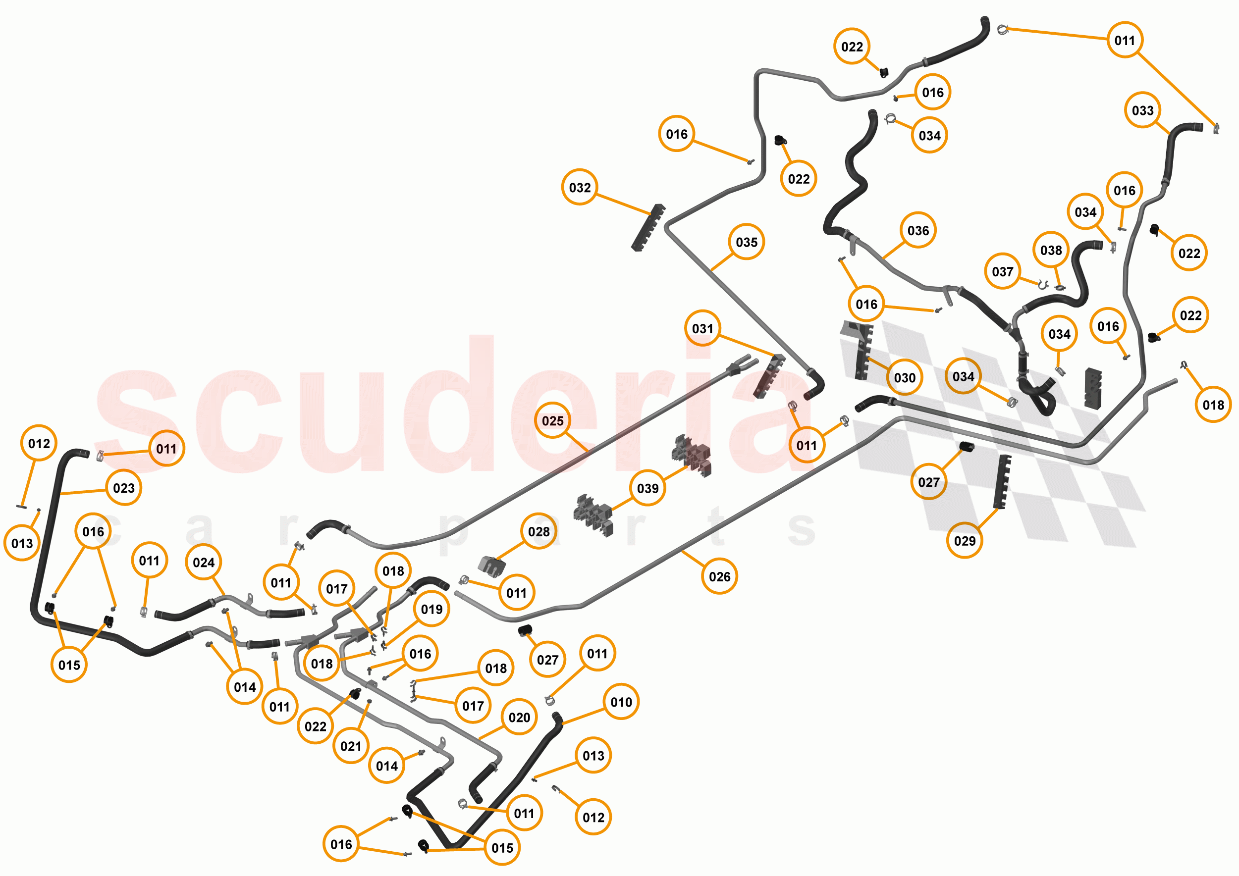 31 - COOLING - LOW TEMPERATURE - 31.1 - LOW TEMPERATURE CIRCUIT & PIPES of McLaren McLaren 720S Coupe