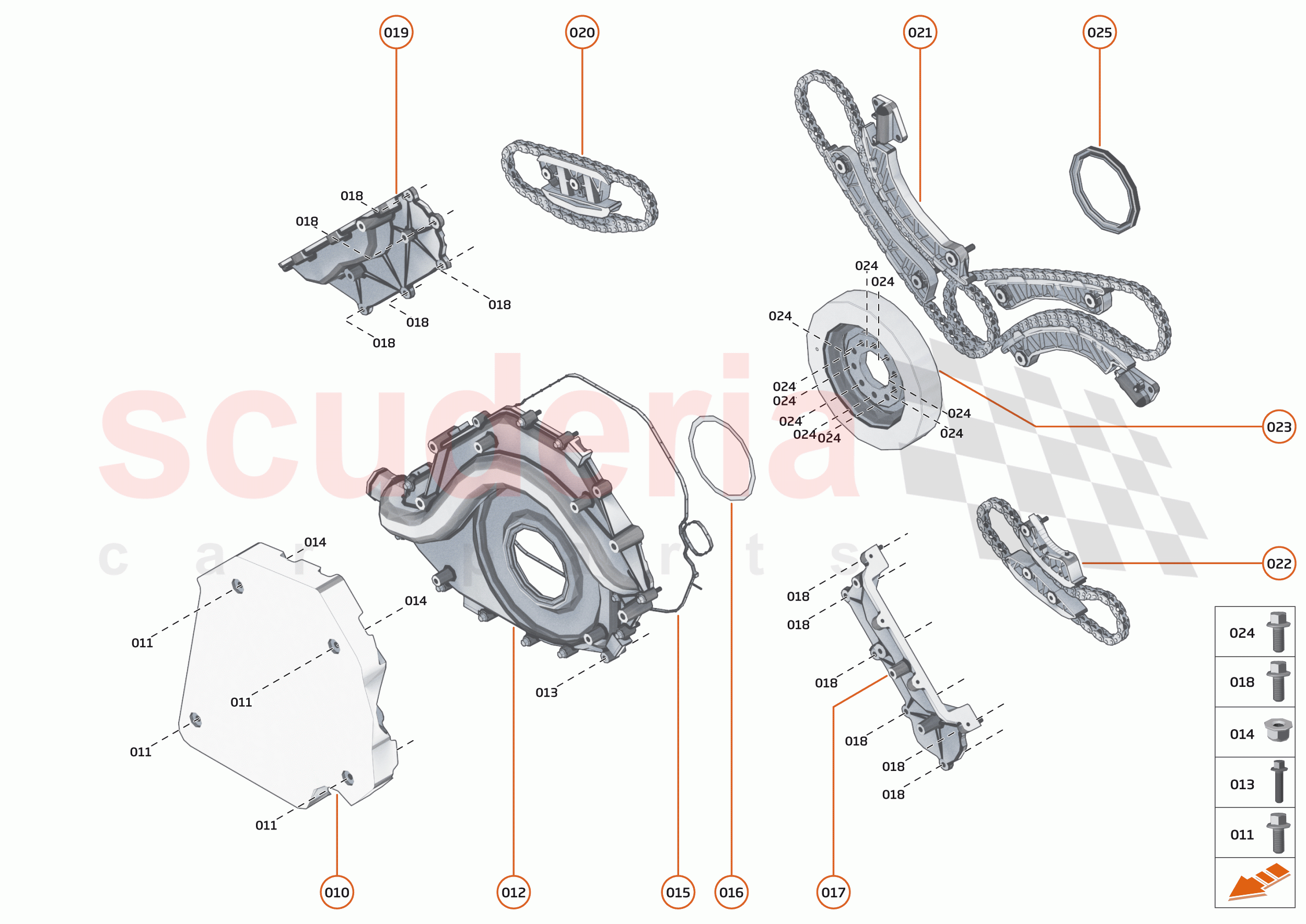 23 - ENGINE - 23.5 - FRONT COVER, TIMING GEAR & CRANKSHAFT DAMPER of McLaren McLaren Senna GTR
