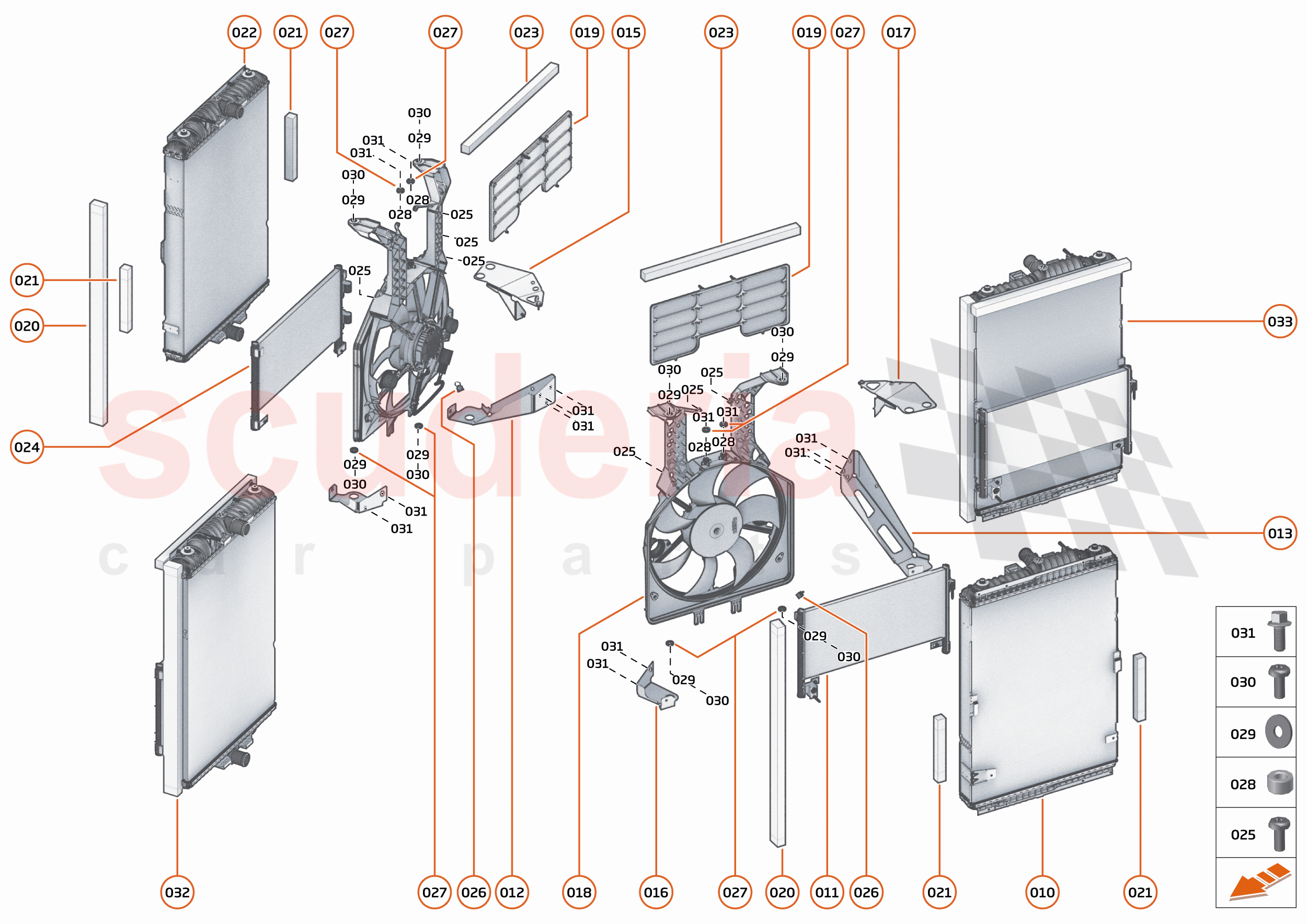 32 - COOLING SYSTEM - 32.2 - HIGH TEMP MAIN RADIATORS & FANS of McLaren McLaren GT