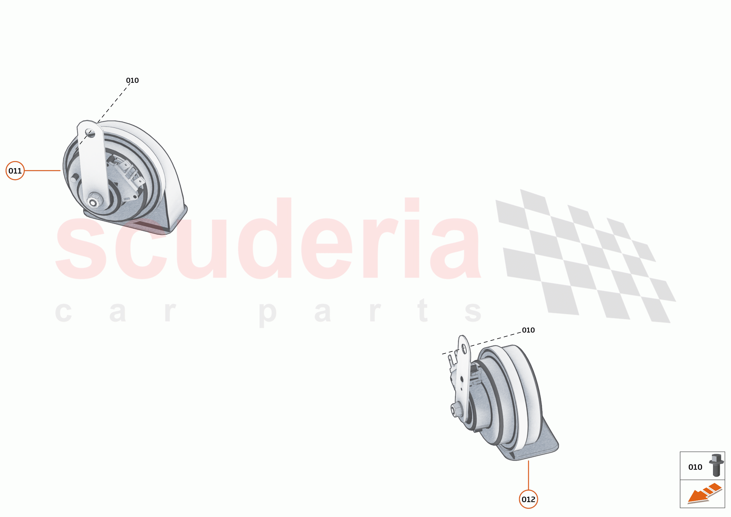 38 - ELECTRICAL HARDWARE - 38.3 - HORN of McLaren McLaren GT
