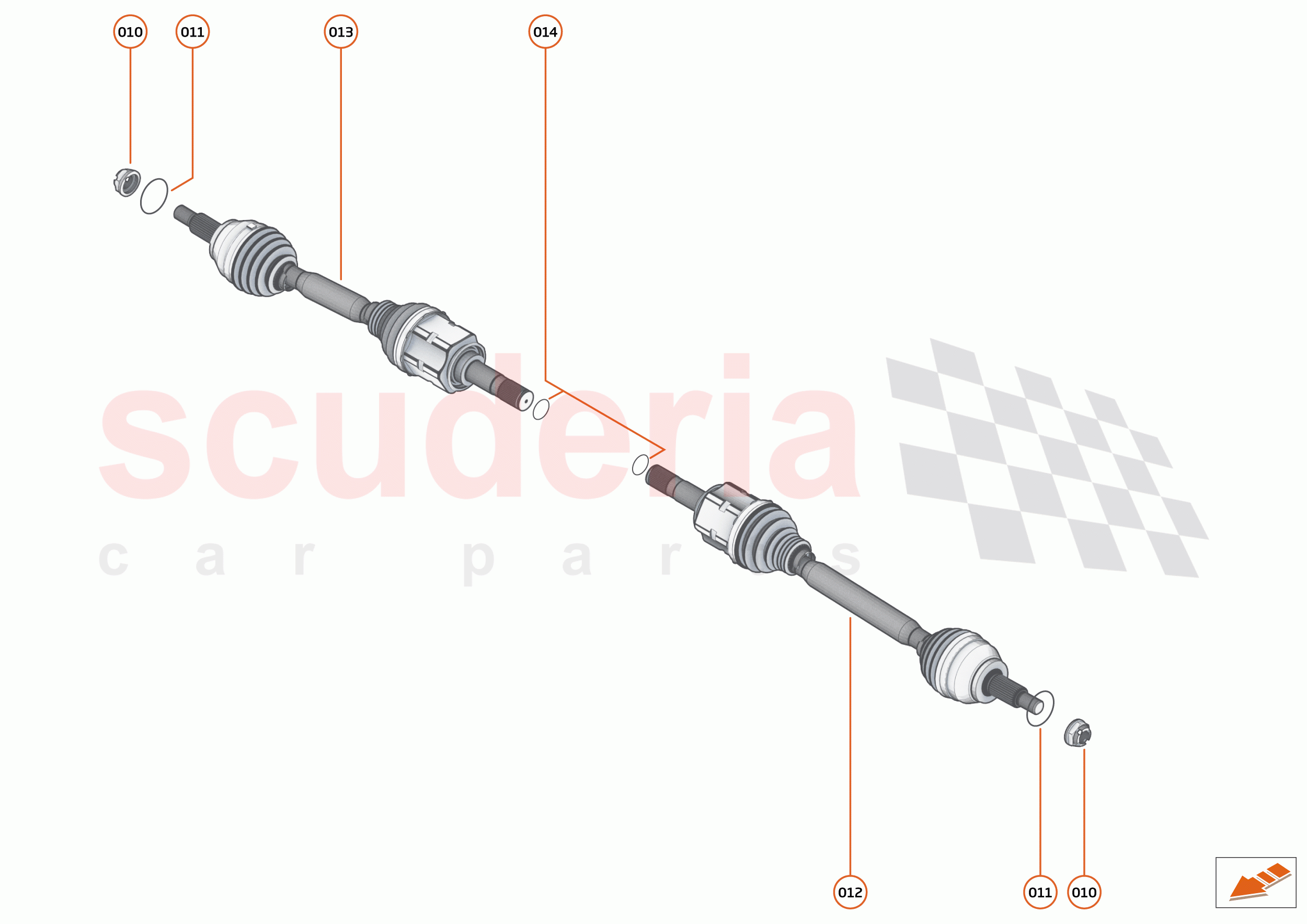 33 - DRIVESHAFTS - 33.1 - DRIVESHAFTS REAR AXLE of McLaren McLaren Artura