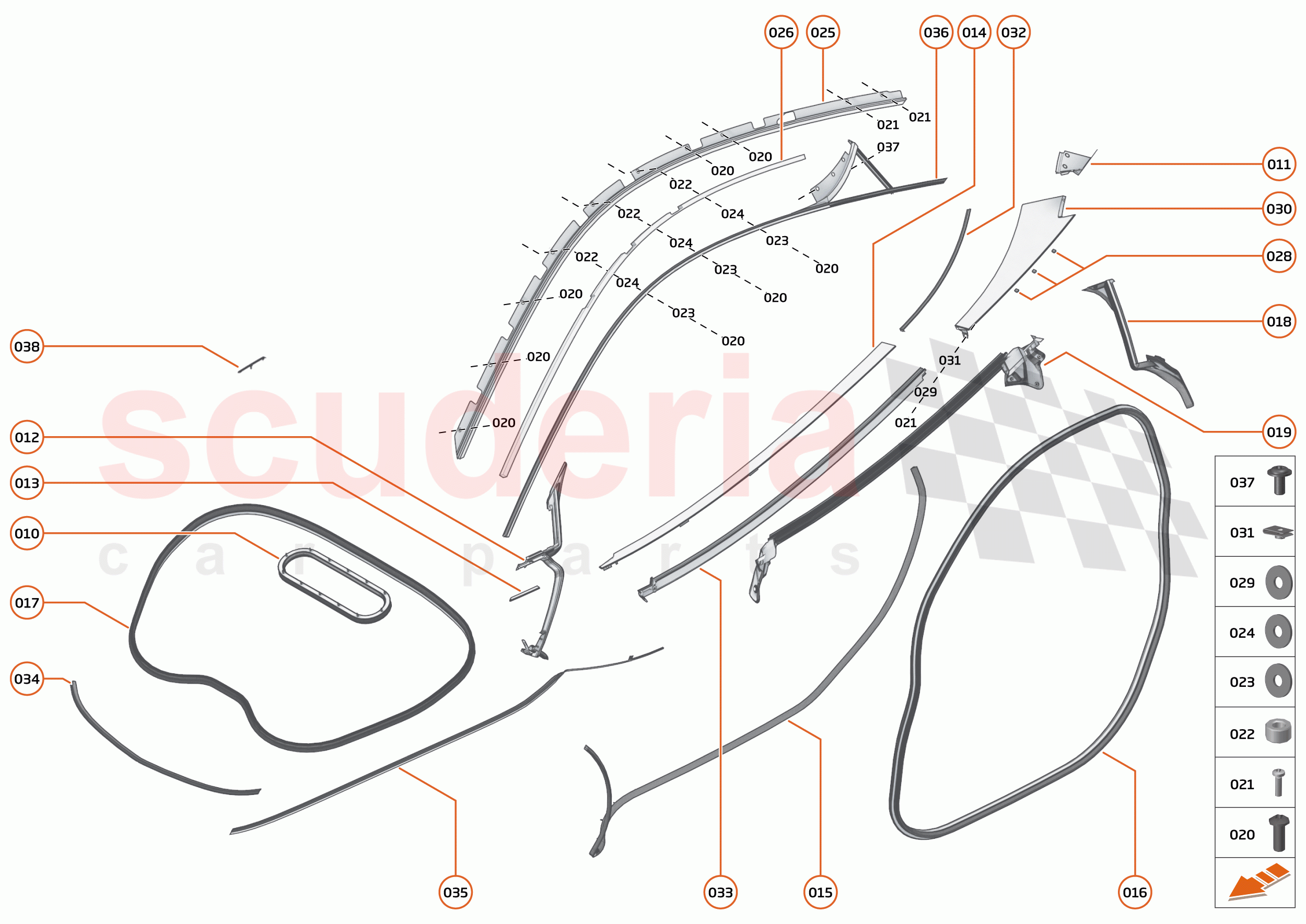 6 - CLOSURES - 6.10 - CLOSURES SEALS of McLaren McLaren 600LT