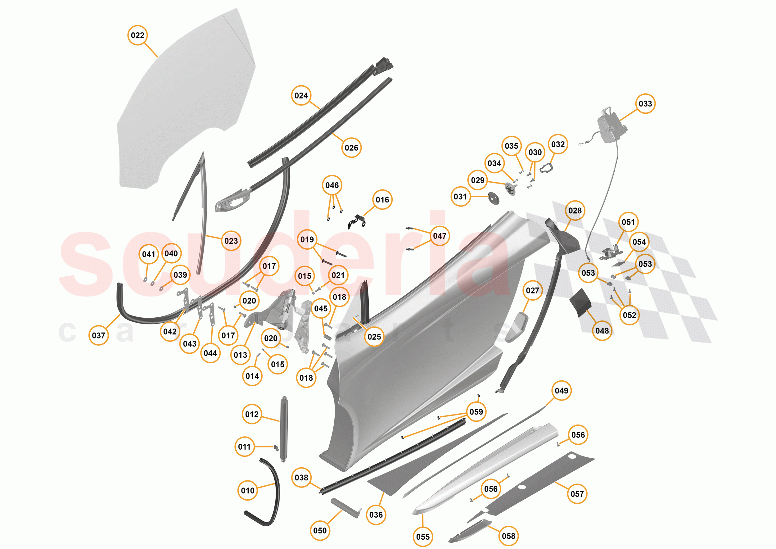 3 - A3 -CLOSURES - 3.6 - 03 - DOOR LH - EXTERNAL of McLaren McLaren 675LT Spider