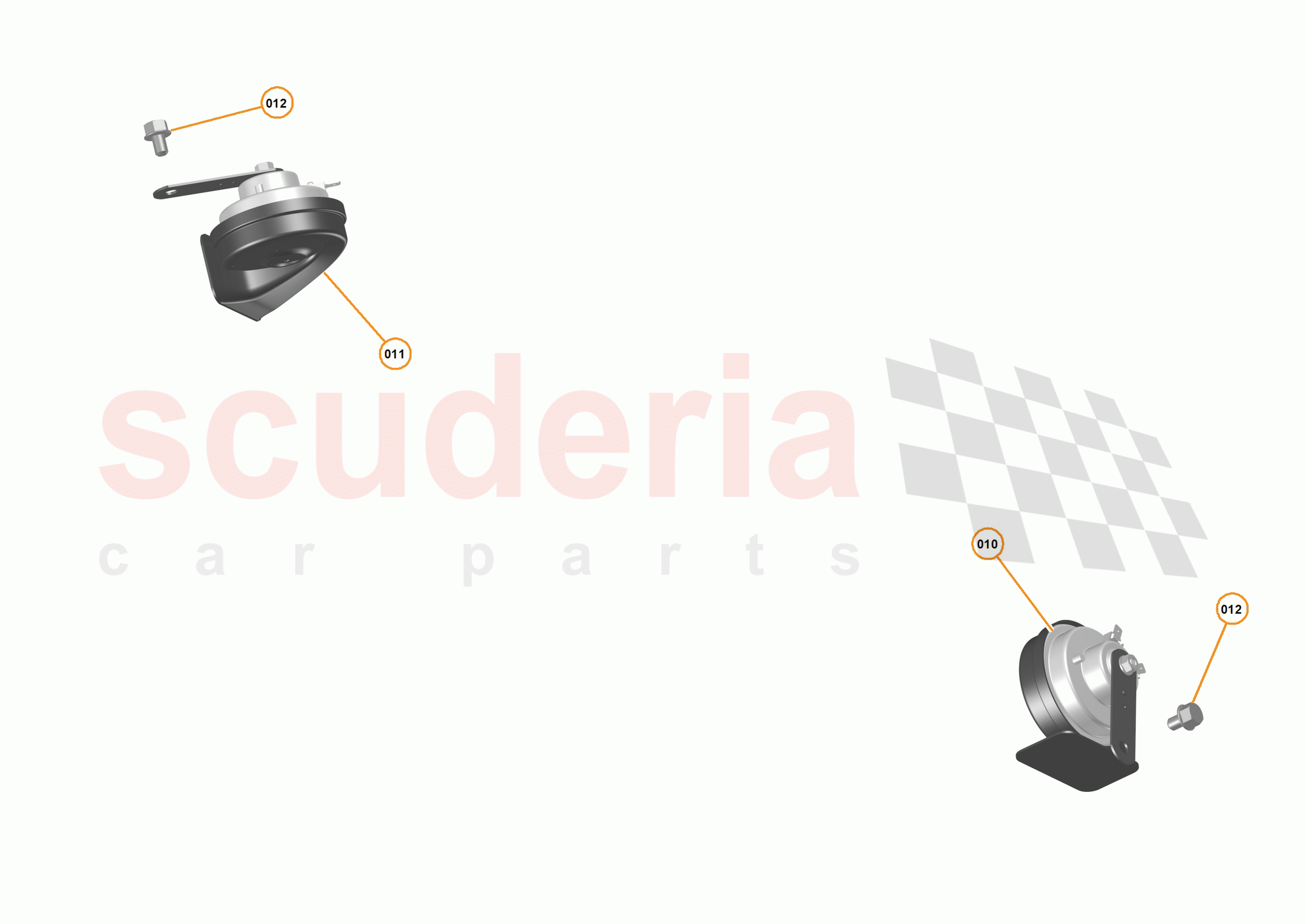 47 - ELECTRICAL HARDWARE - 47.2 - HORN of McLaren McLaren P1 Coupe