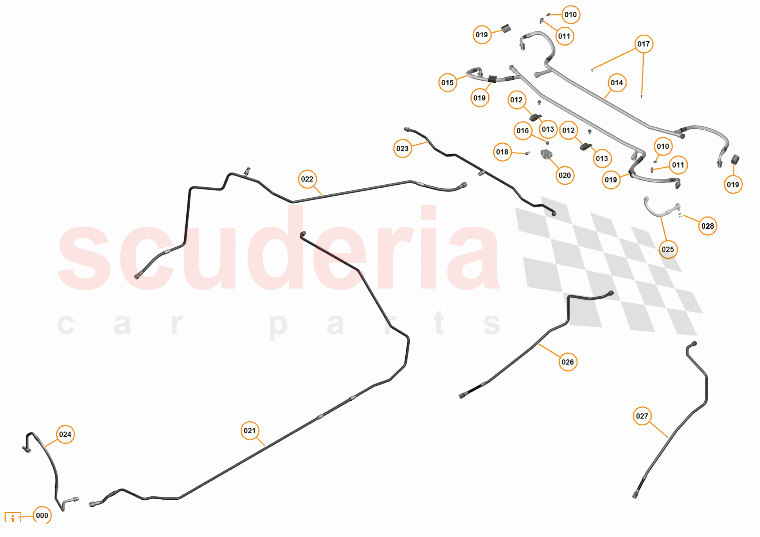 7 - B2 - REAR SUSPENSION - 7.3 - 04 - DAMPING REAR PIPES KINETIC H2 of McLaren McLaren 625C Coupe
