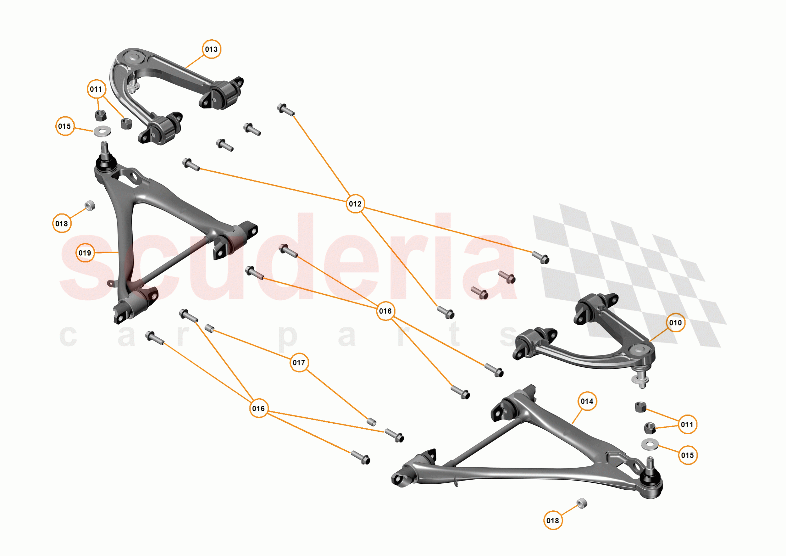 16 - SUSPENSION - FRONT - 16.3 - TRANSVERSE LINKS FRONT of McLaren McLaren P1 Coupe
