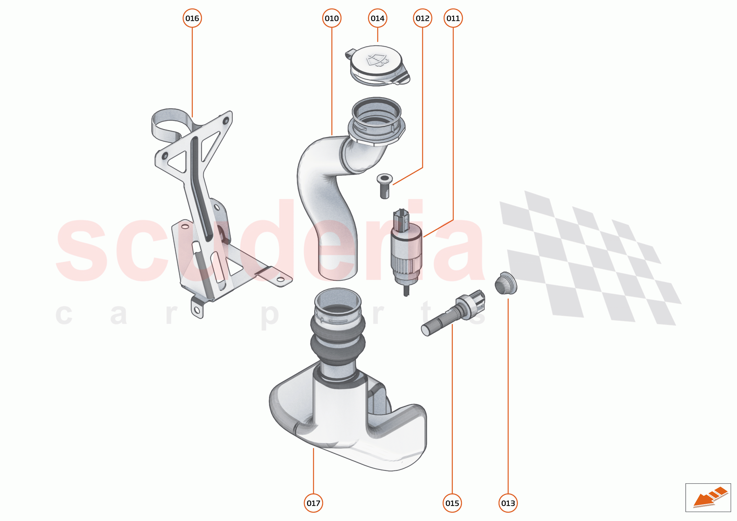 13 - WIPERS AND WASHER SYSTEM - 13.1 - WASHER SYSTEM of McLaren McLaren Elva