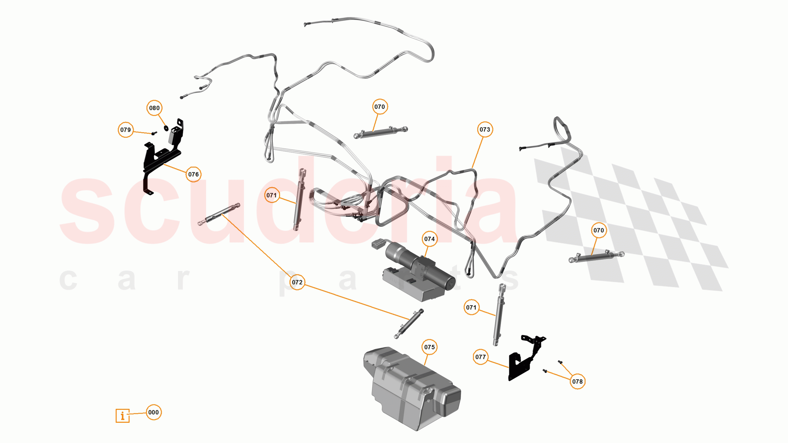3 - A3 -CLOSURES - 3.14 - 06 - CONVERTIBLE ROOF - HYDRAULICS of McLaren McLaren 625C Spider