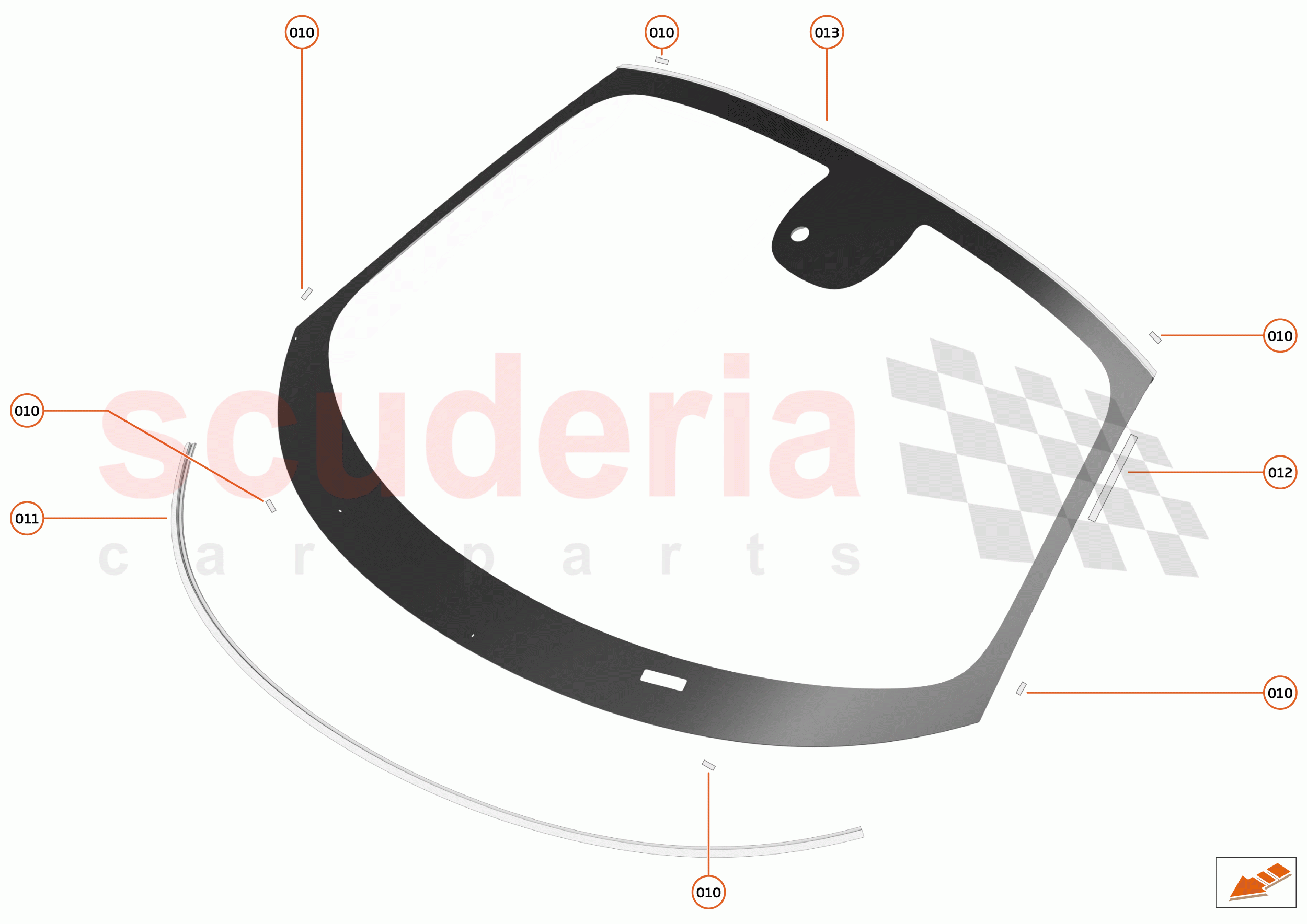 11 - GLAZING - 11.1 - WINDSCREEN of McLaren McLaren 750S Coupe