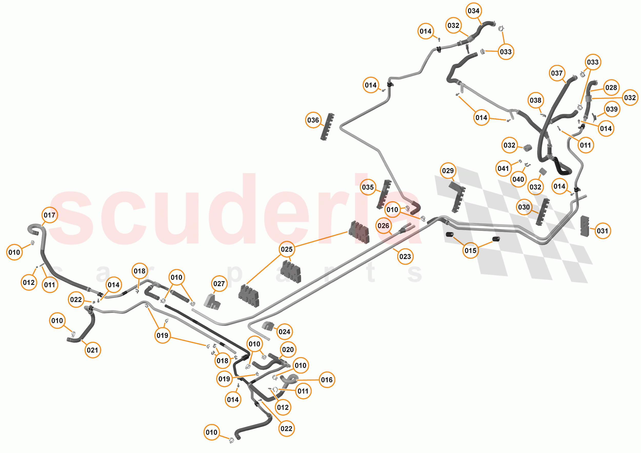 29 - COOLING - LOW TEMPERATURE - 29.1 - LOW TEMPERATURE CIRCUIT & PIPES of McLaren McLaren 540C Coupe