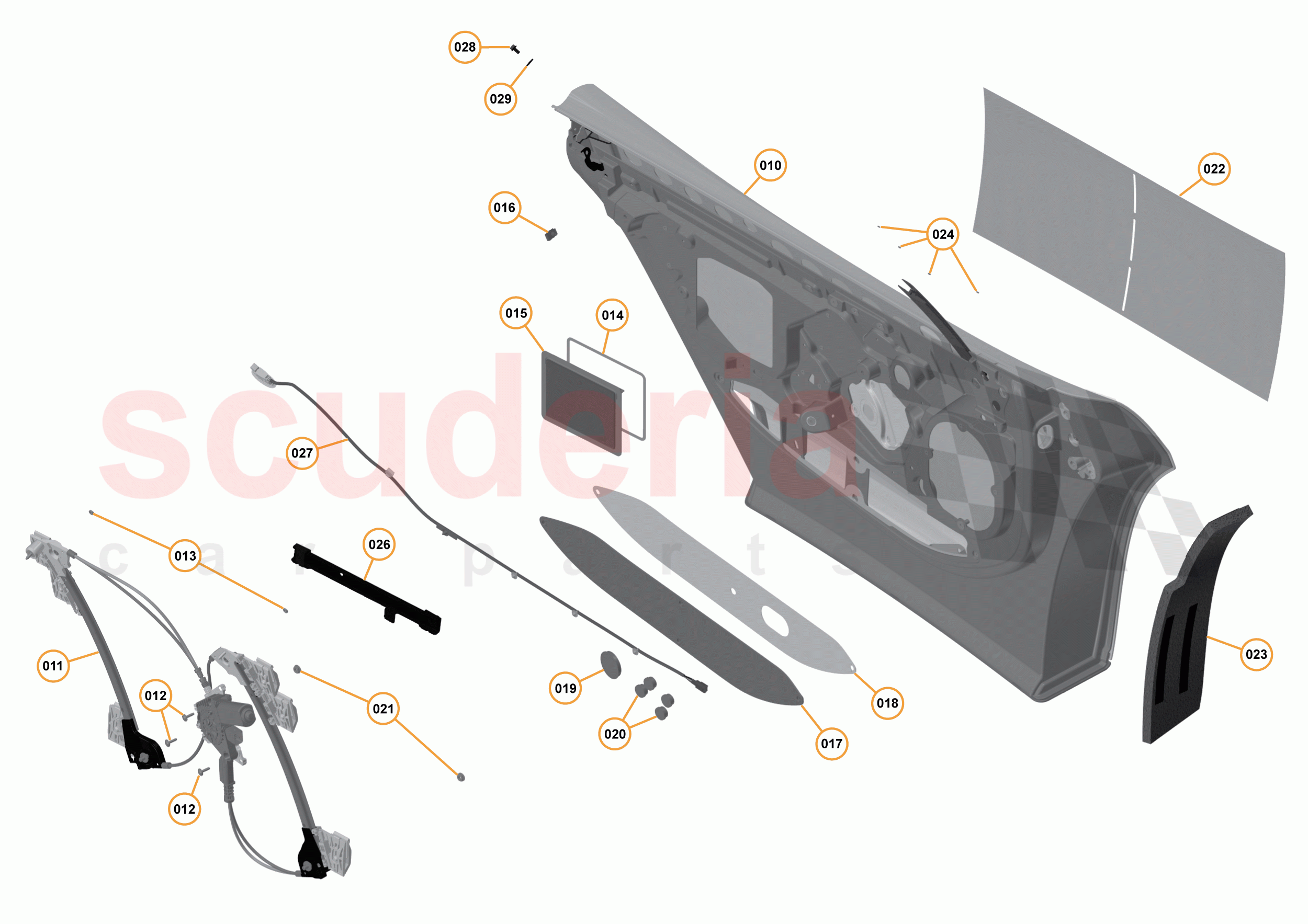 3 - A3 -CLOSURES - 3.5 - 03 - DOOR LH - INTERNAL of McLaren McLaren 675LT Coupe