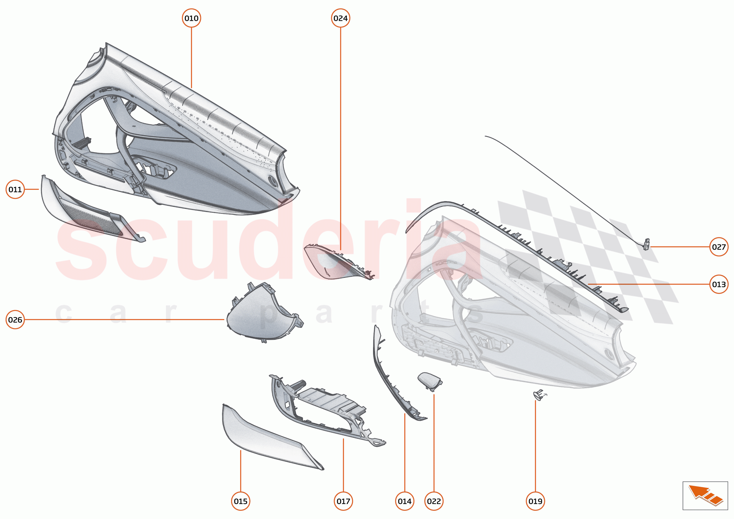 49 - INTERIOR SYSTEMS - 49.15 - DOOR CASING of McLaren McLaren 765LT Spider