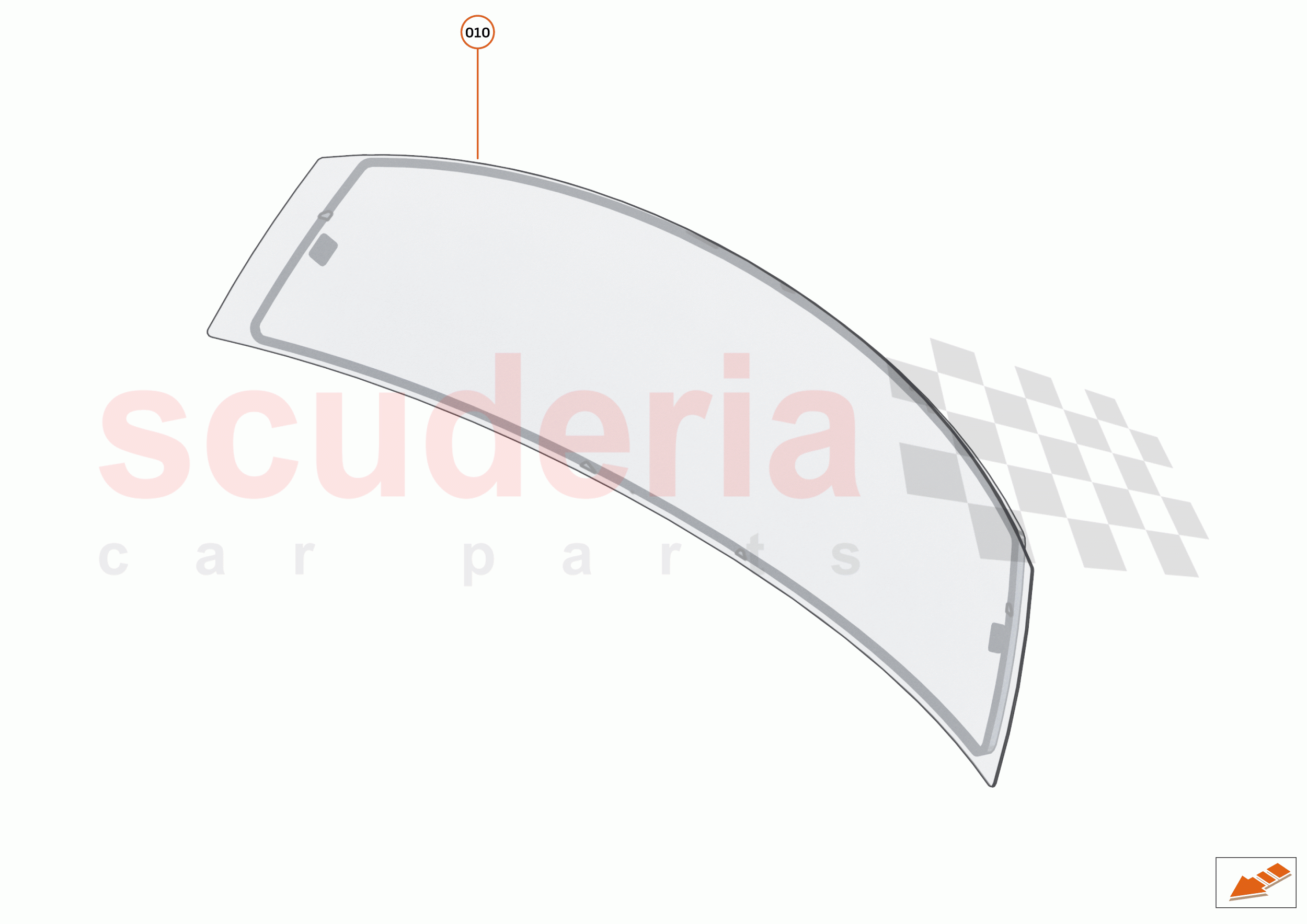 9 - GLAZING - 9.2 - BULKHEAD GLAZING - FIXED of McLaren McLaren 620R