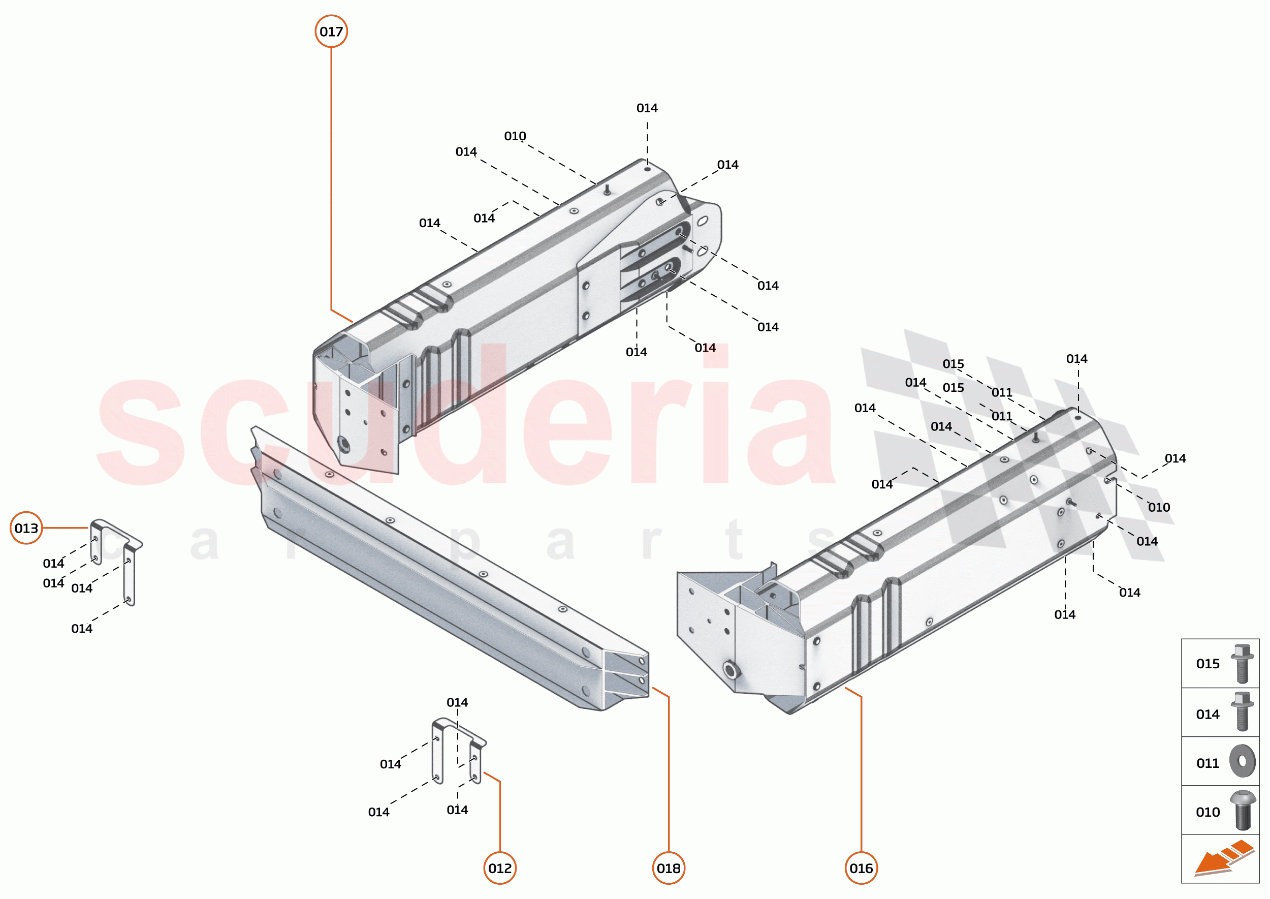 1 - FRONT STRUCTURES - 1.1 - FRONT CRASH STRUCTURE of McLaren McLaren GT
