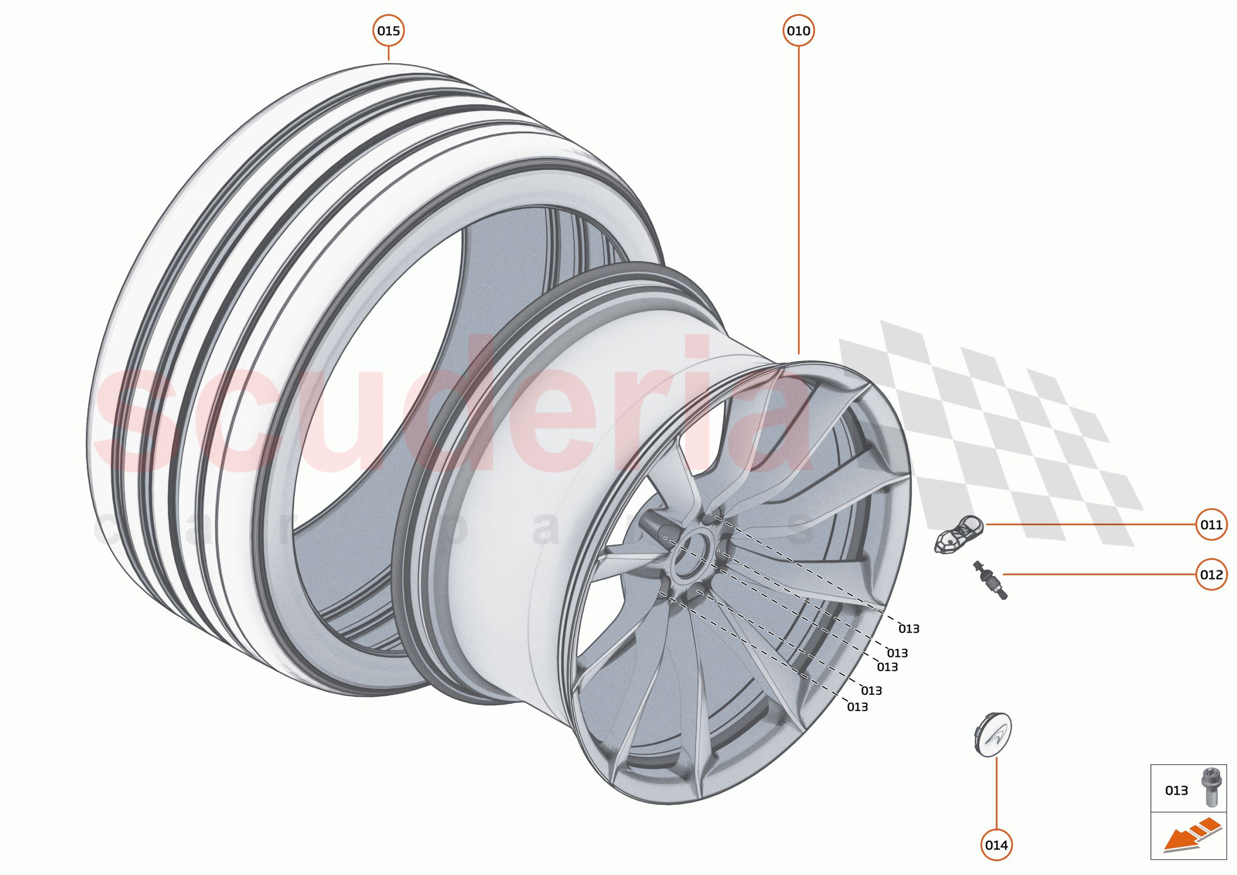 17 - SUSPENSION - 17.14 - WHEEL AND TYRE ASSEMBLIES REAR RIGHT of McLaren McLaren Speedtail