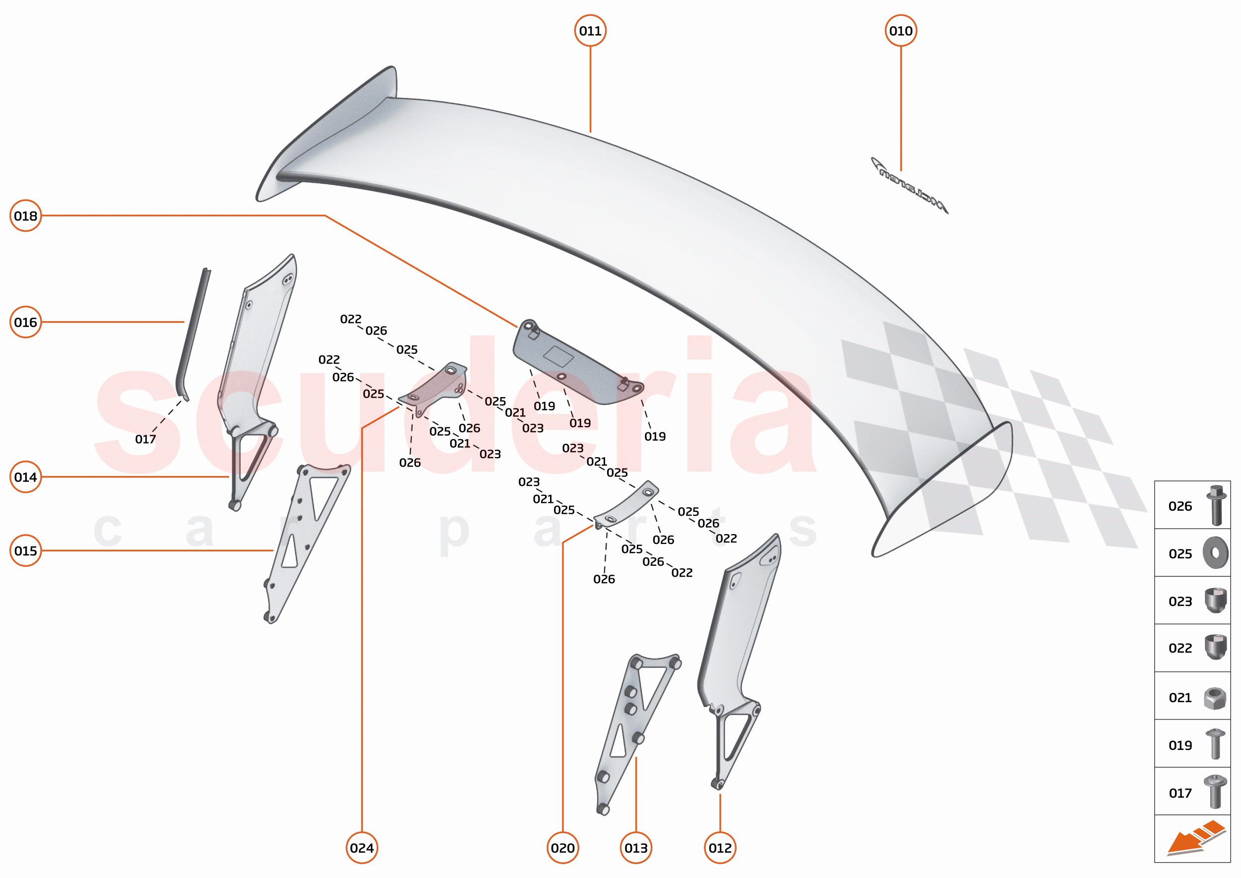 8 - EXTERIOR ORNAMENTATION - 8.6 - REAR TRIM of McLaren McLaren 620R
