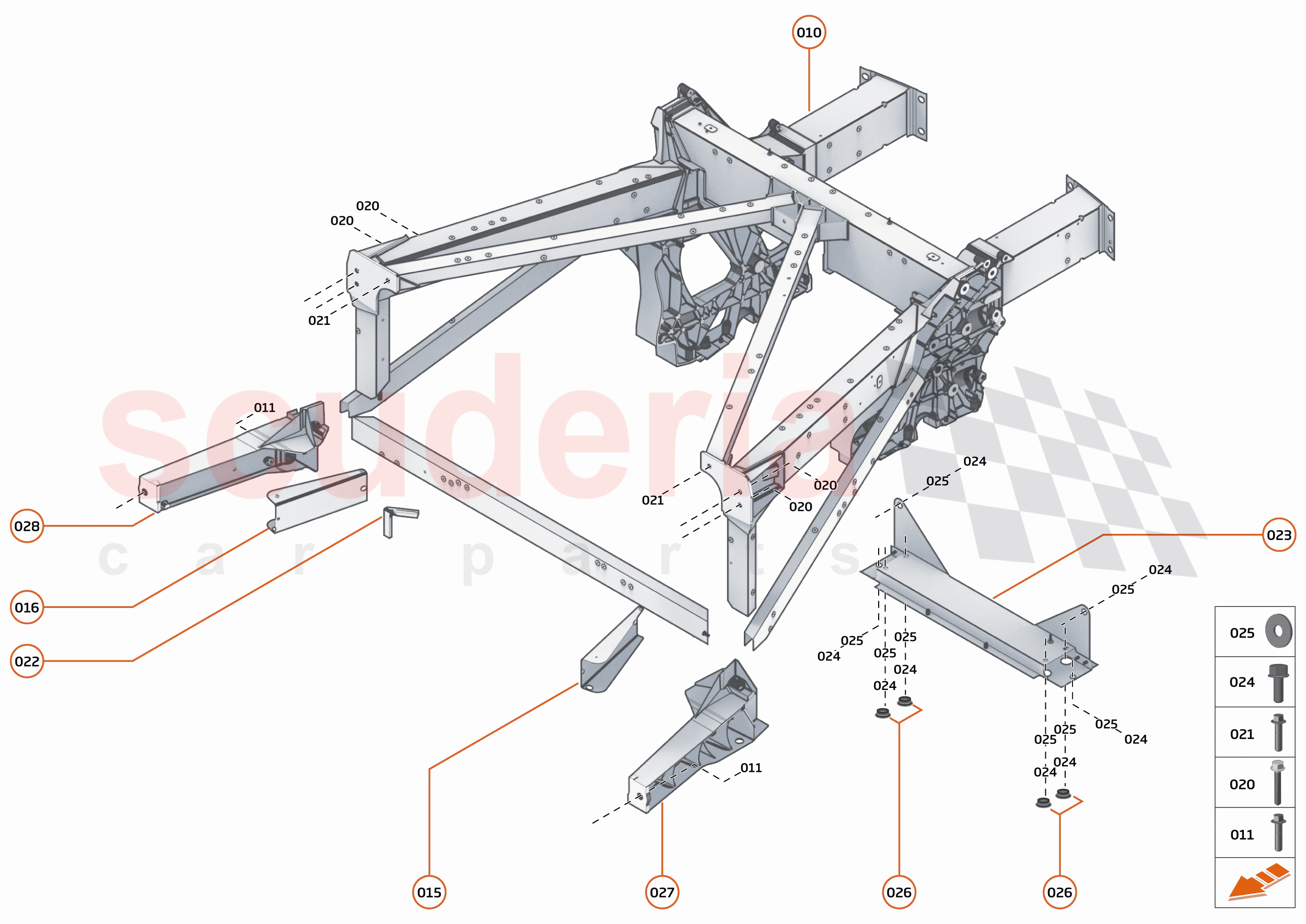 3 - REAR STRUCTURES - 3.1 - REAR FRAME of McLaren McLaren 620R
