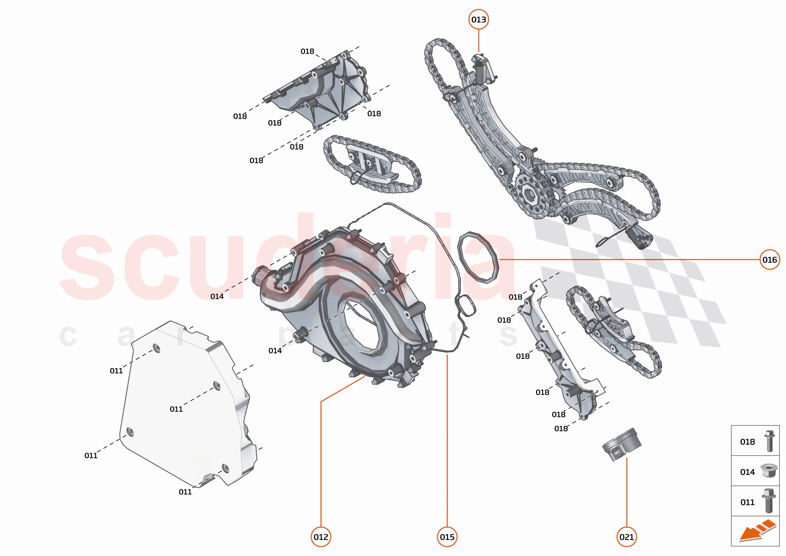 34 - ENGINE - 34.5 - FRONT COVER, TIMING GEAR & CRANKSHAFT DAMPER of McLaren McLaren 765LT