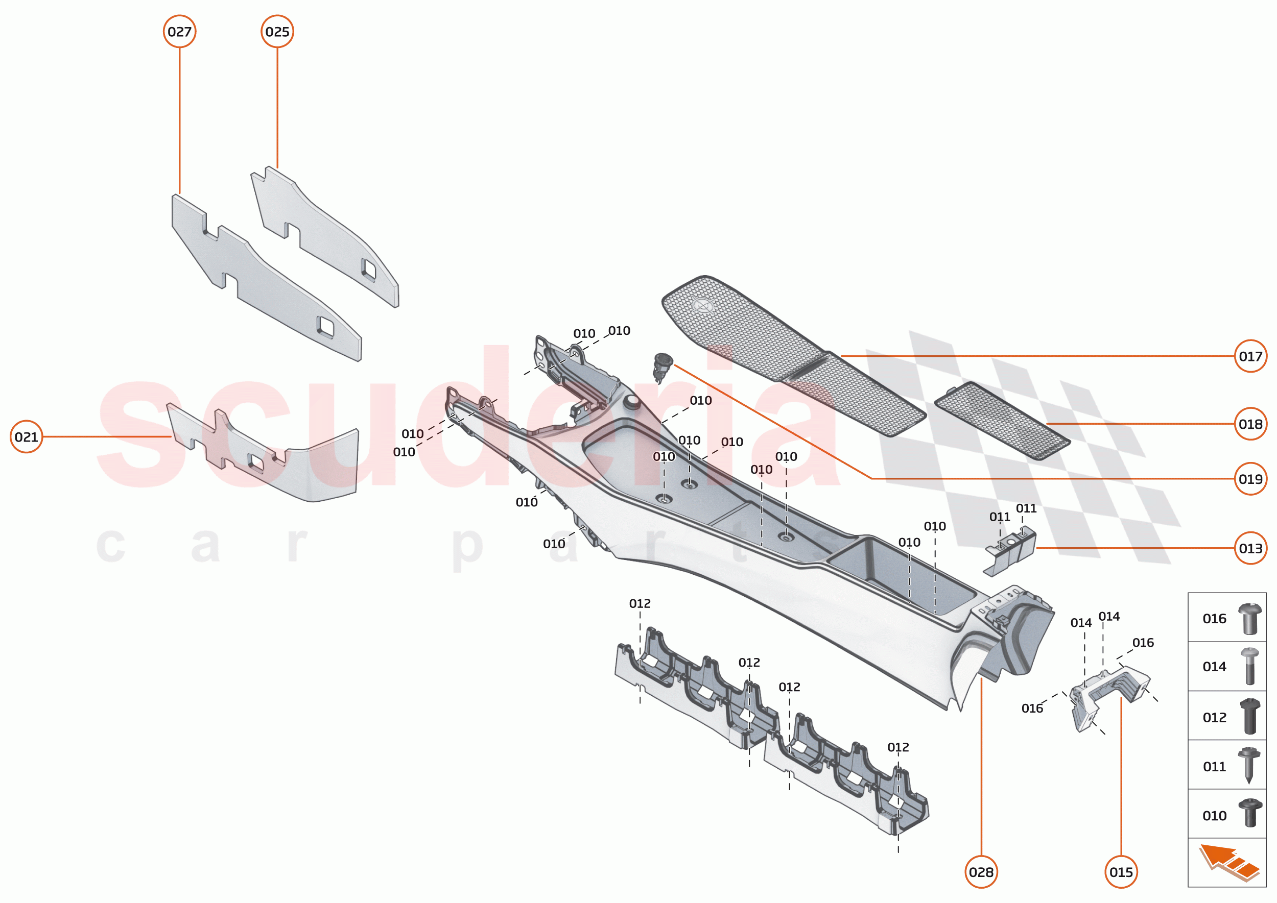 42 - INTERIOR SYSTEMS - 42.4 - ASSY TUNNEL CONSOLE of McLaren McLaren Senna