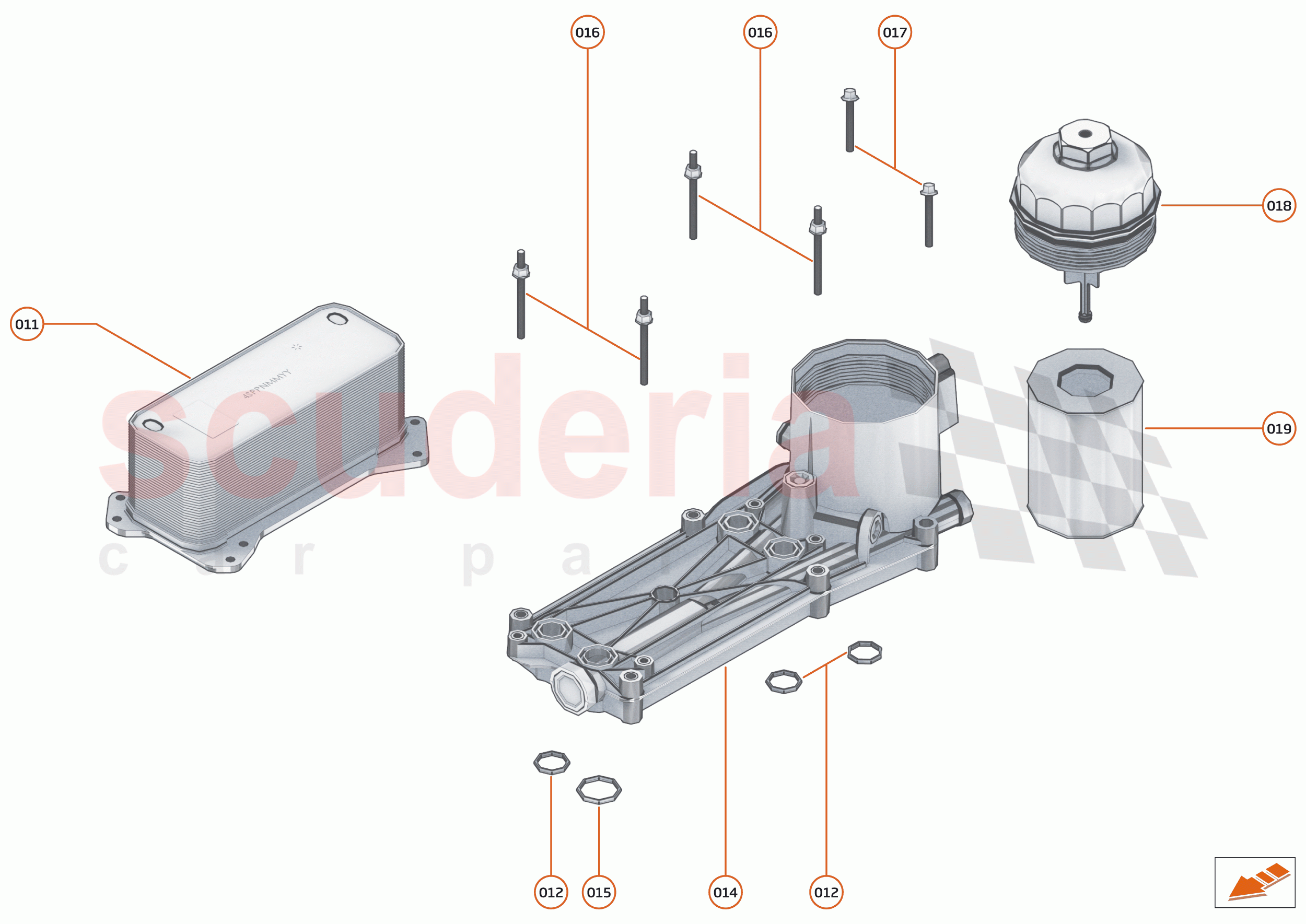 22 - ENGINE - 22.2 - OIL FILTER ASSEMBLY & COOLER of McLaren McLaren Senna