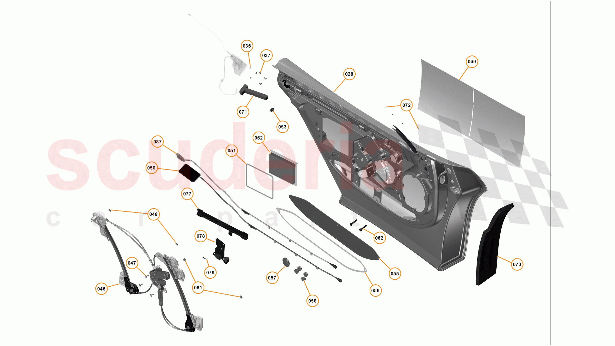 3 - A3 -CLOSURES - 3.2 - 02 - DOOR RH - INTERNAL of McLaren McLaren 12C Coupe
