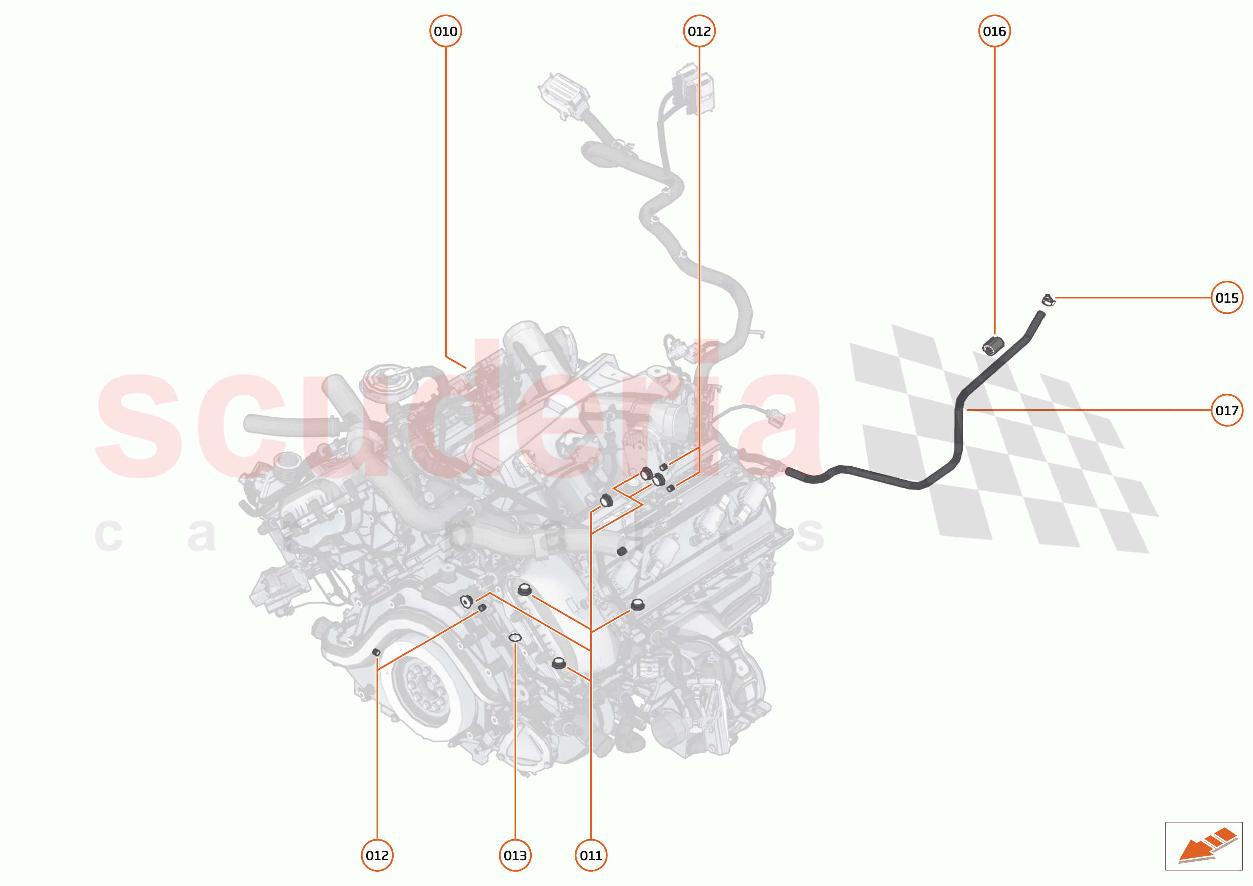 22 - ENGINE - 22.9 - POWER UNIT ASSEMBLY & CYLINDER BLOCK HARDWARE of McLaren McLaren GT