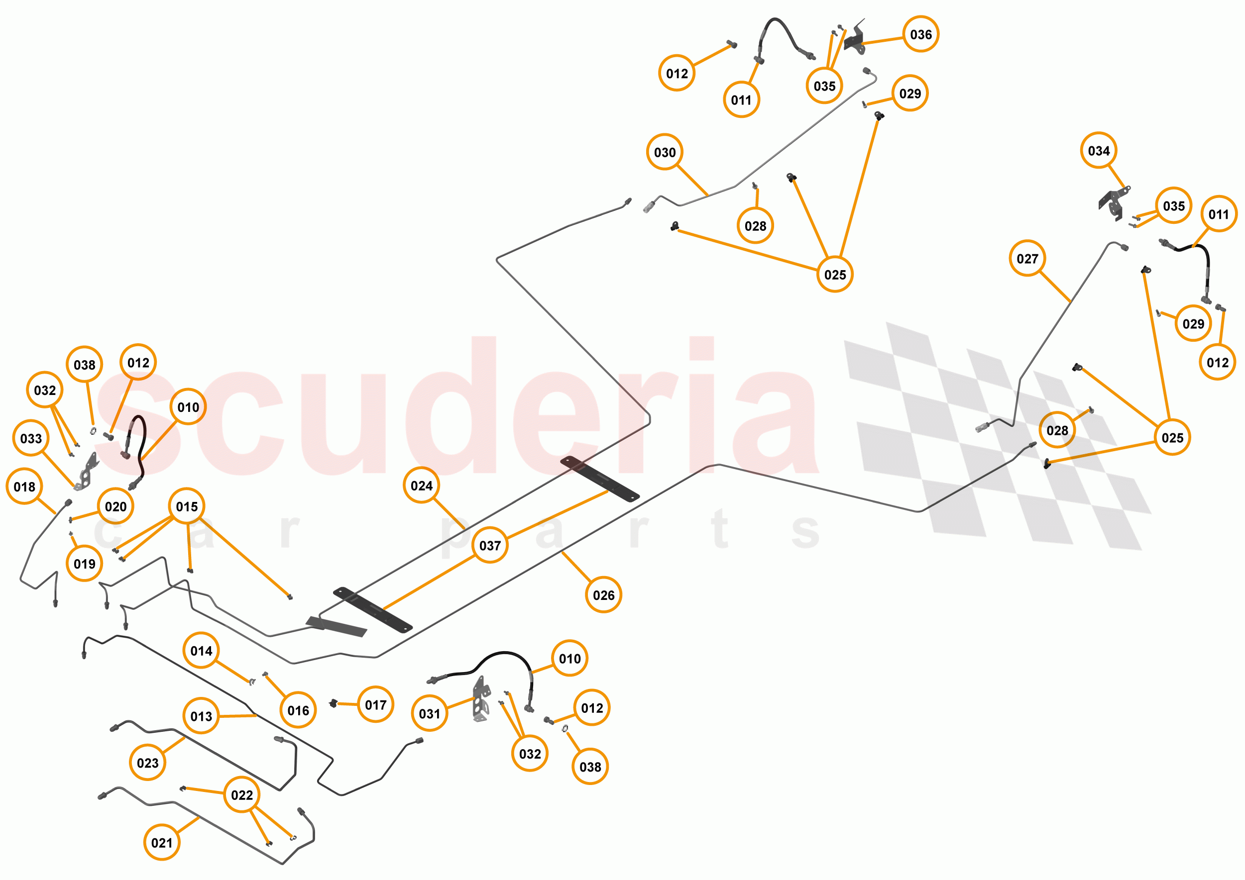 25 - BRAKES - SYSTEMS - 25.4 - BRAKE PIPES of McLaren McLaren 720S Coupe