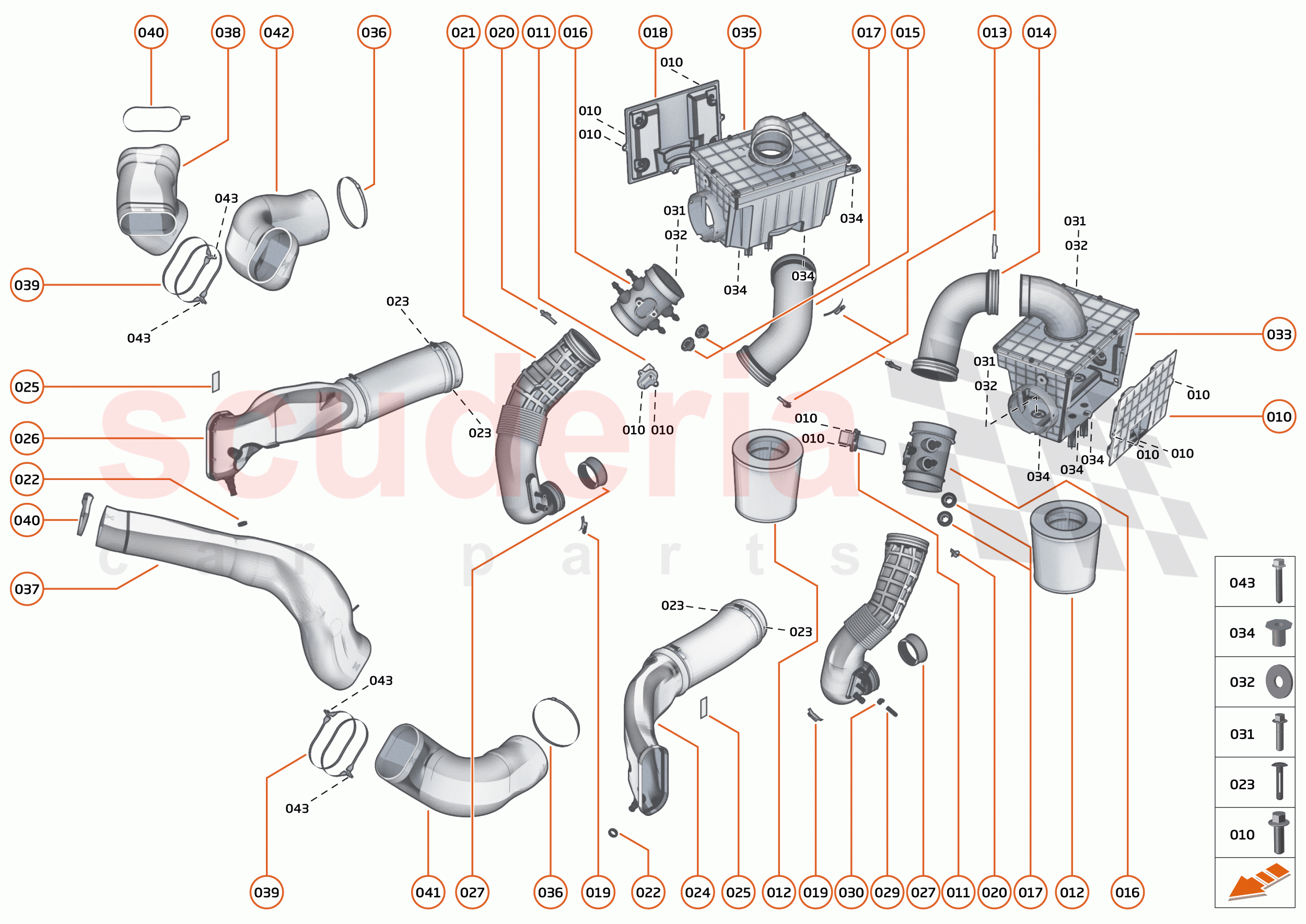 33 - ENGINE AIR SYSTEMS - 33.1 - AIR INTAKE LOW PRESSURE SYSTEM of McLaren McLaren 620R