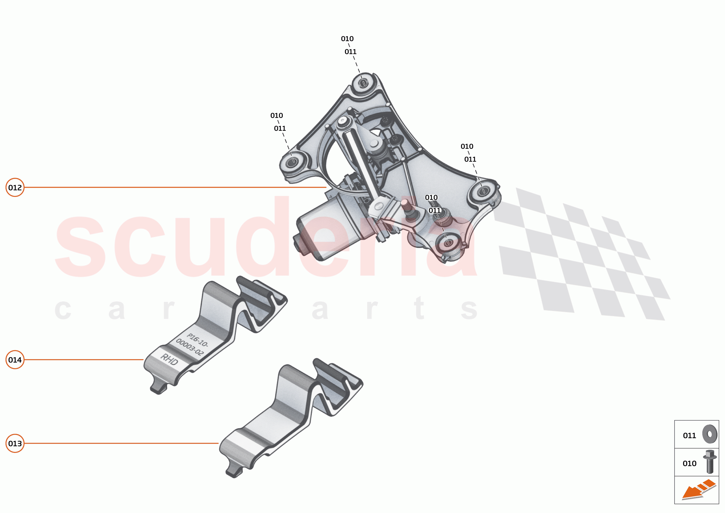 15 - WIPERS AND WASHER SYSTEM - 15.3 - WINDSCREEN WIPER LINKAGE of McLaren McLaren Artura