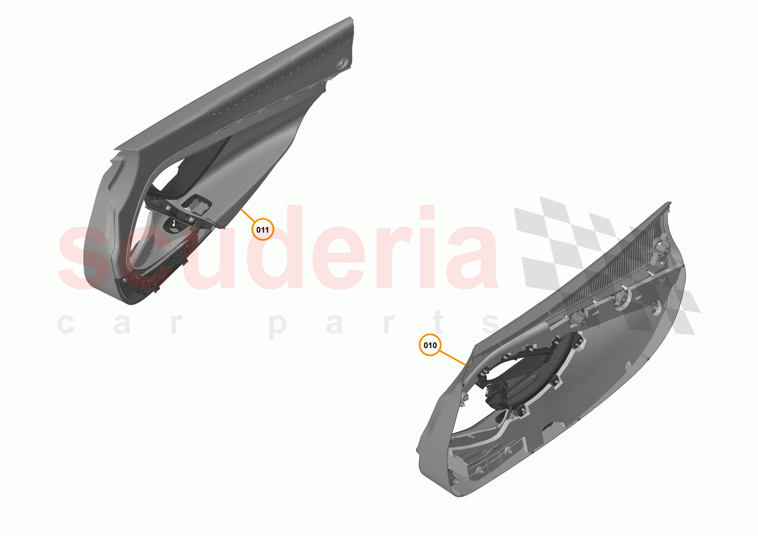 49 - INTERIOR SYSTEMS - 49.21 - DOOR CASING - ASSEMBLY of McLaren McLaren 720S Coupe
