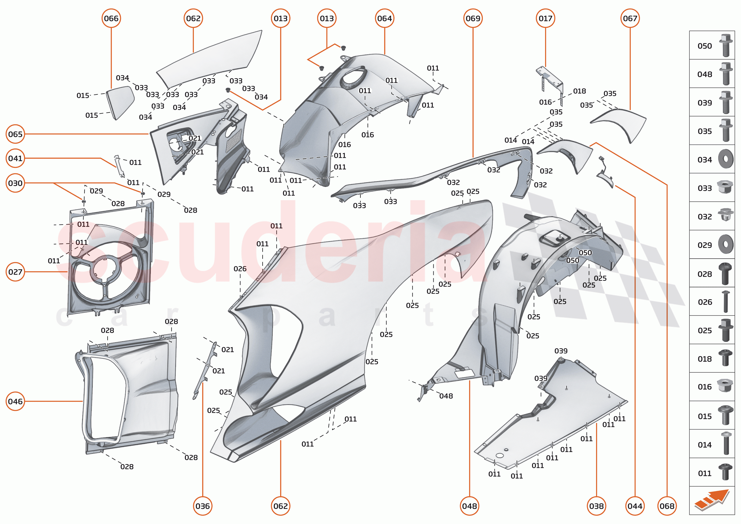 6 - PANELS - 6.5 - REAR PANELS - LH of McLaren McLaren Senna
