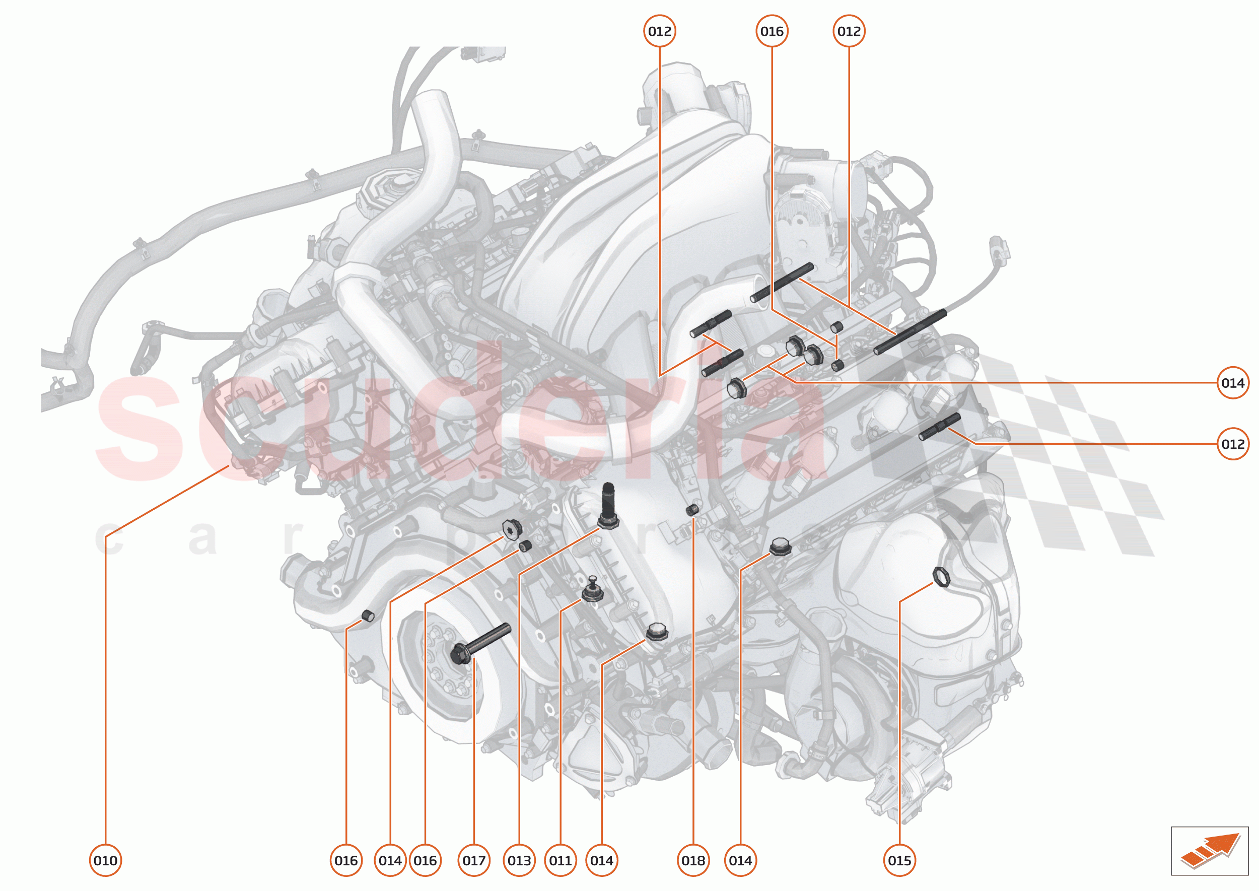 23 - ENGINE - 23.9 - POWER UNIT ASSEMBLY & CYLINDER BLOCK HARDWARE of McLaren McLaren Senna GTR
