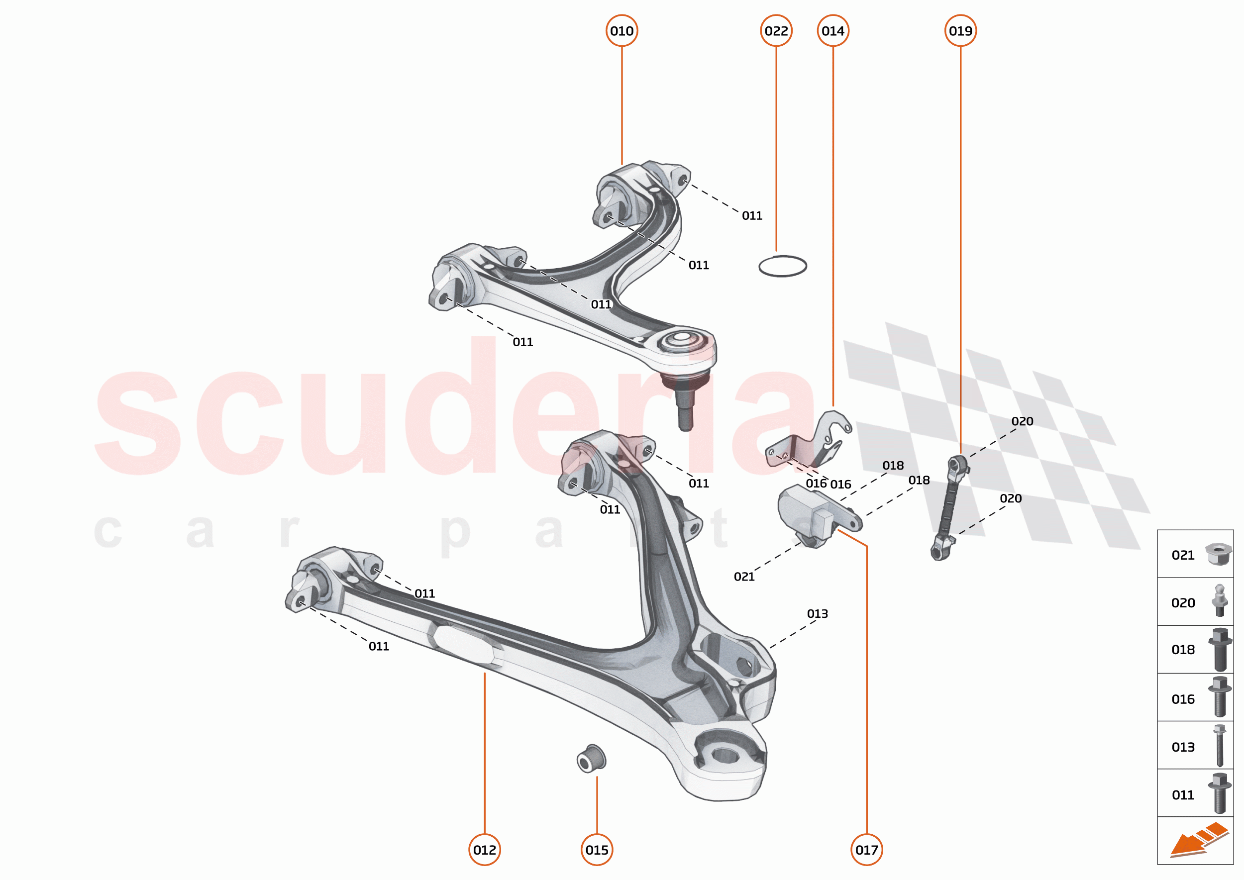 19 - SUSPENSION - REAR - 19.3 - TRANSVERSE LINKS REAR of McLaren McLaren 750S Coupe