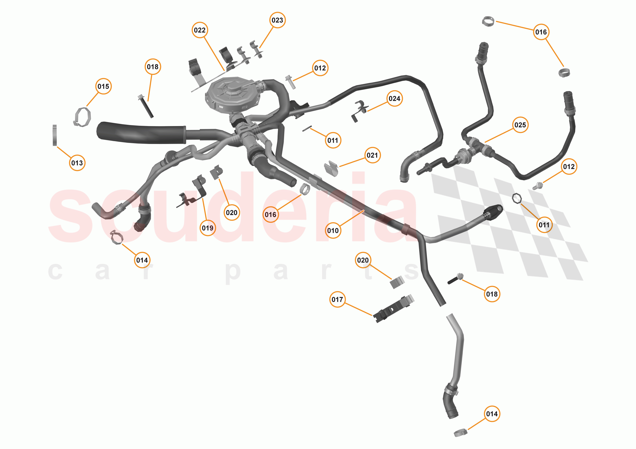 34 - ENGINE - 34.7 - BREATHER ASSEMBLY AND FUEL PURGE of McLaren McLaren 720S Coupe