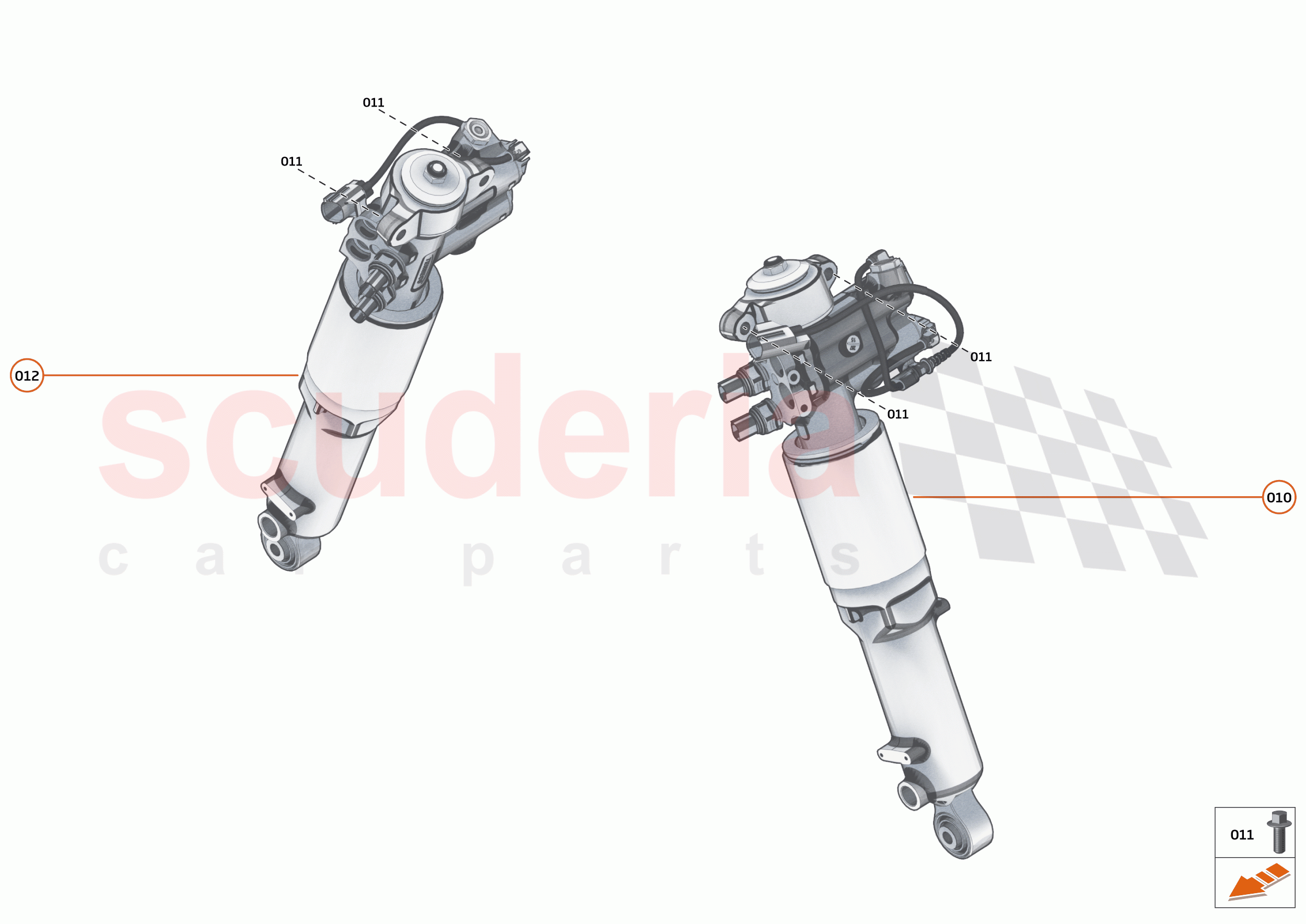 17 - SUSPENSION - 17.1 - DAMPER & ACTUATOR ASSEMBLIES FRONT of McLaren McLaren Speedtail