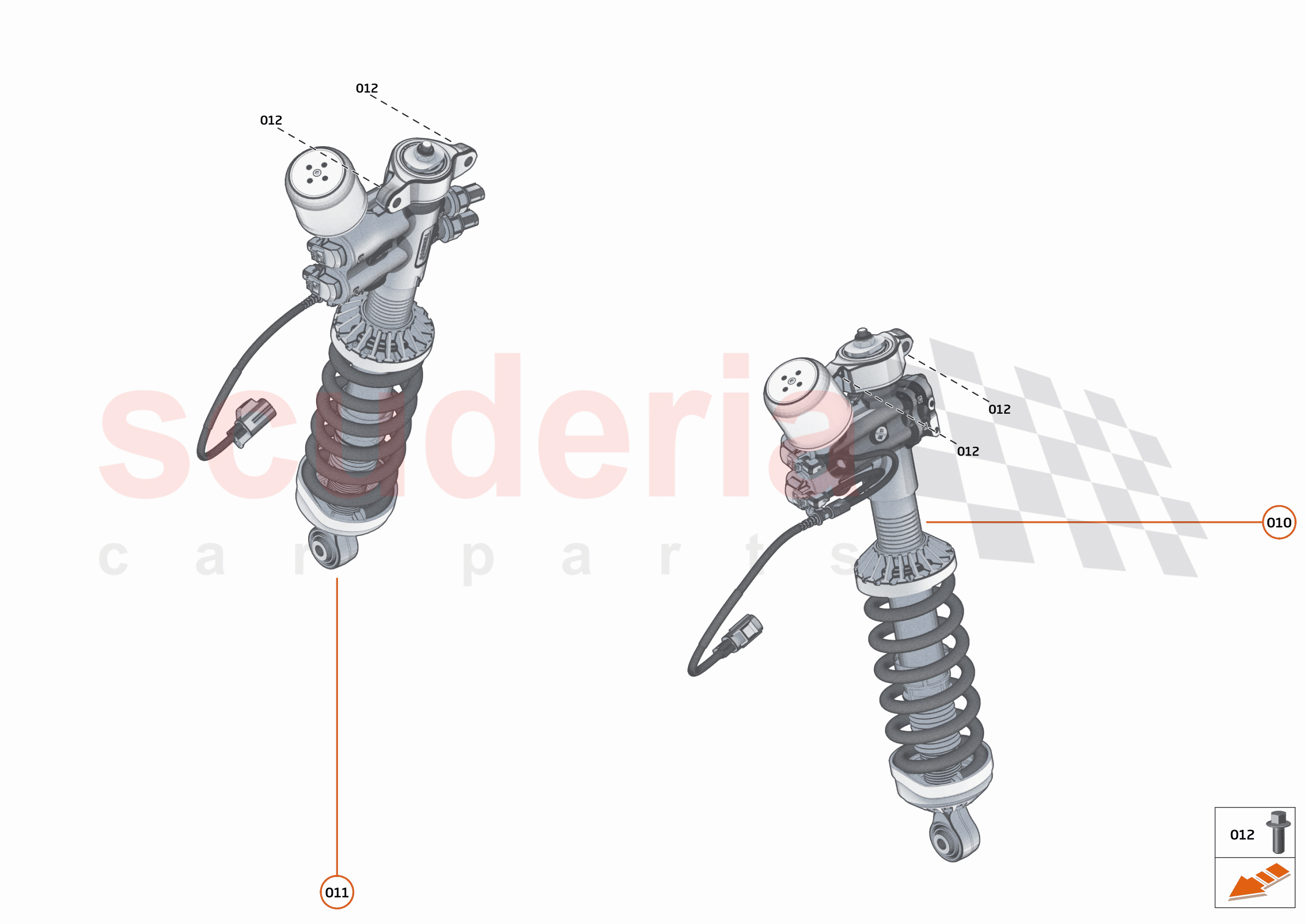 19 - SUSPENSION - REAR - 19.1 - DAMPER & ACTUATOR ASSEMBLIES REAR of McLaren McLaren 750S Coupe