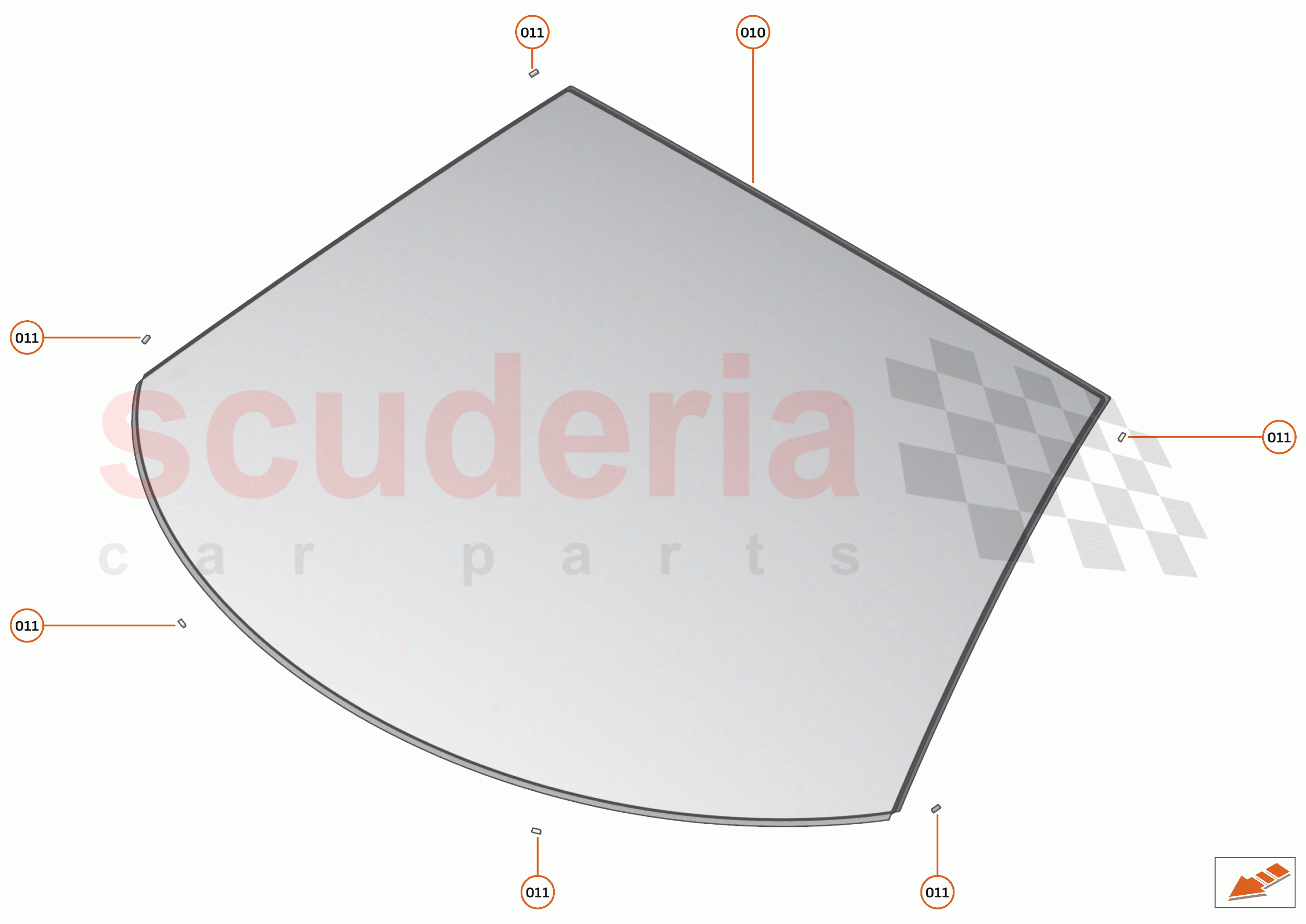 10 - GLAZING - 10.1 - WINDSCREEN of McLaren McLaren 600LT