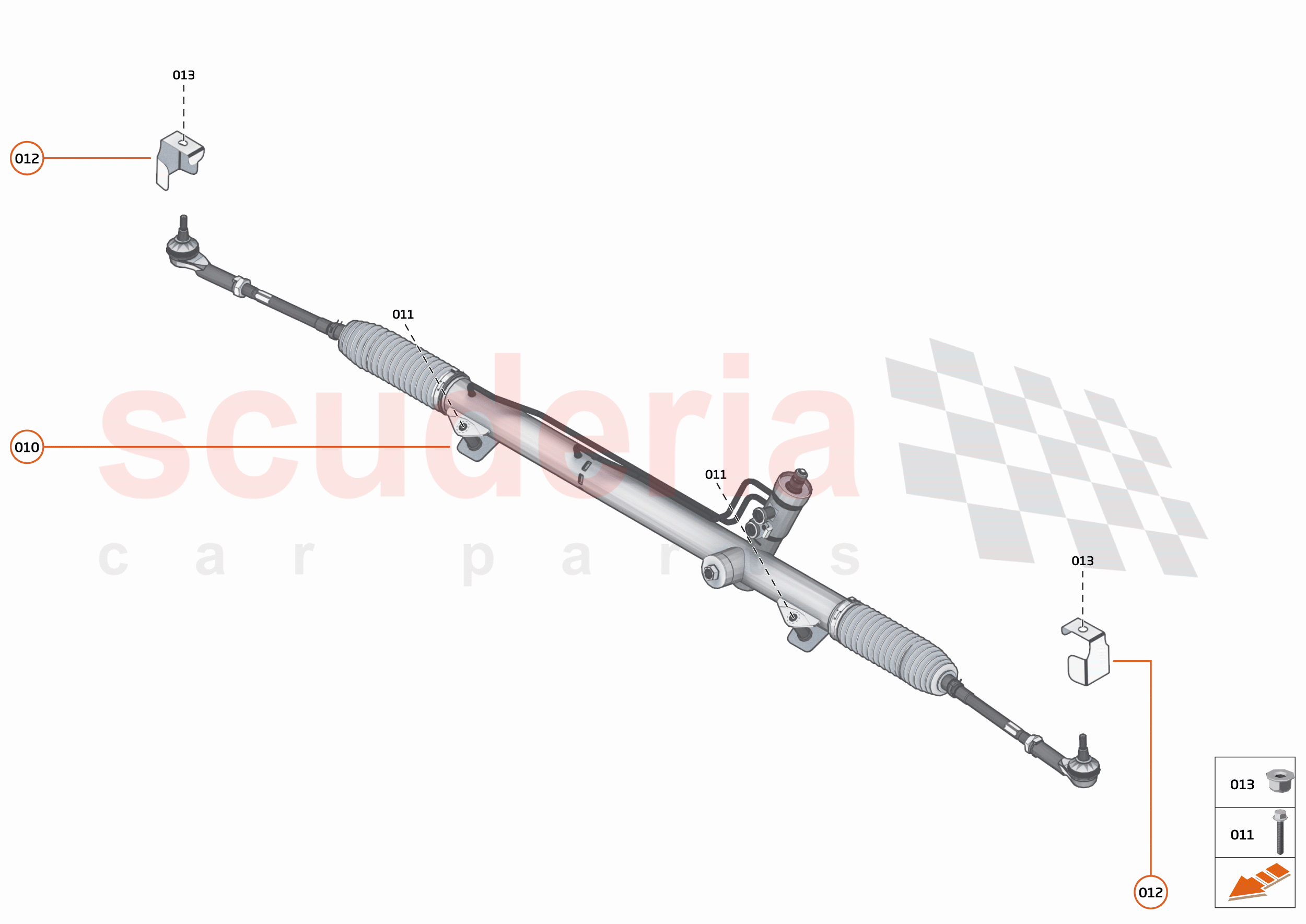 26 - STEERING - 26.3 - STEERING RACK of McLaren McLaren 720S Spider